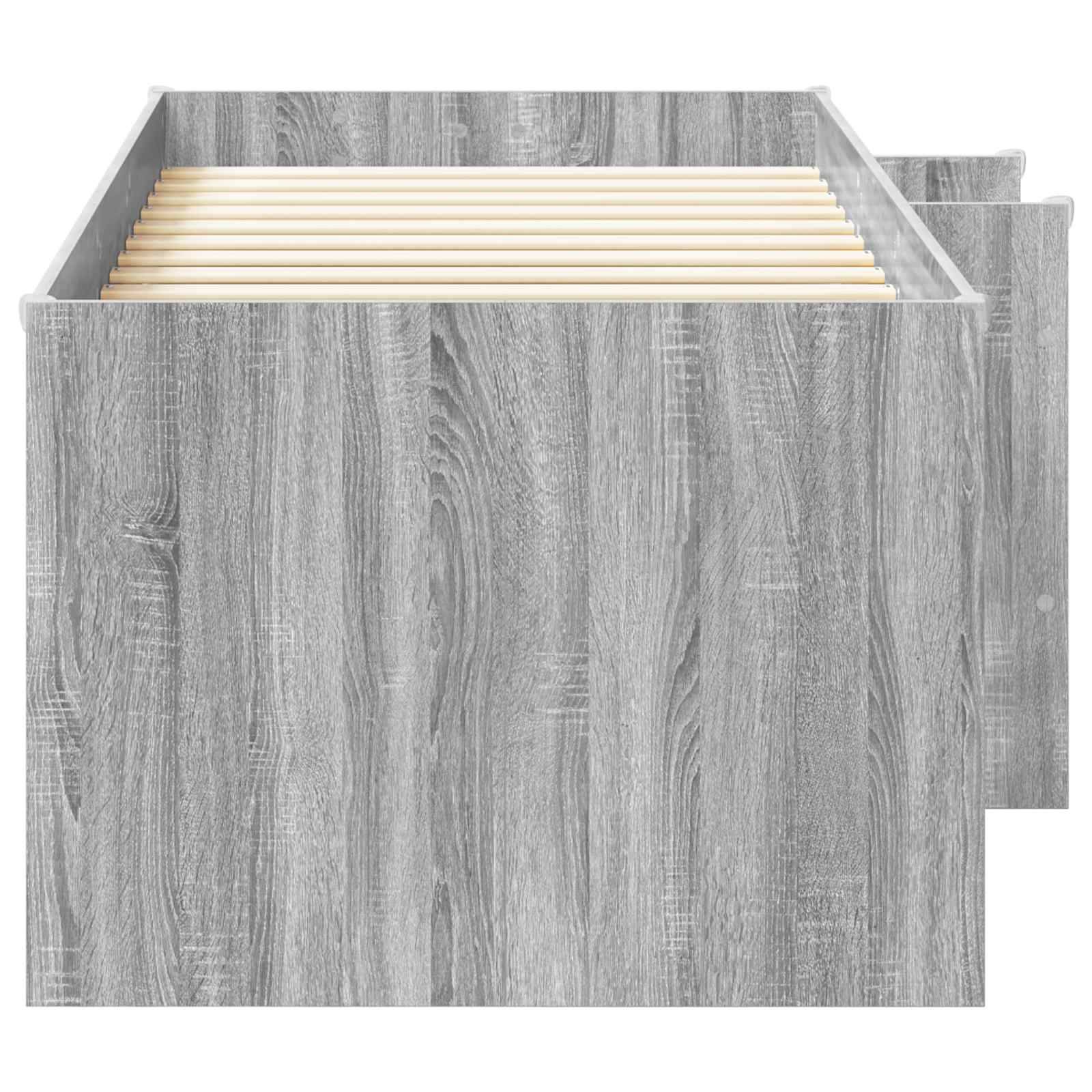 vidaXL Hochbett für Kinder 2 pcs Grau Sonoma 193 x 96,1 x 68,5 cm