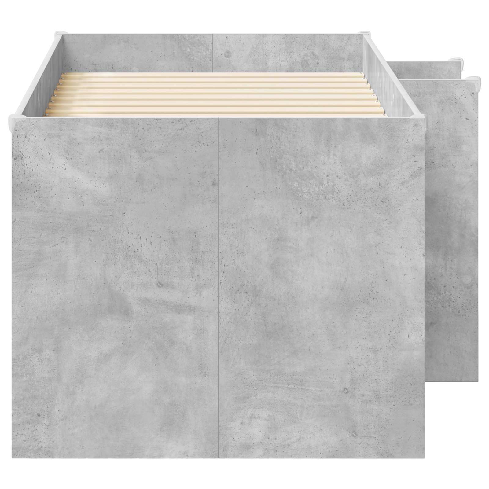 vidaXL Hochbett für Kinder 2 pcs Beton 163 x 101,1 x 68,5 cm