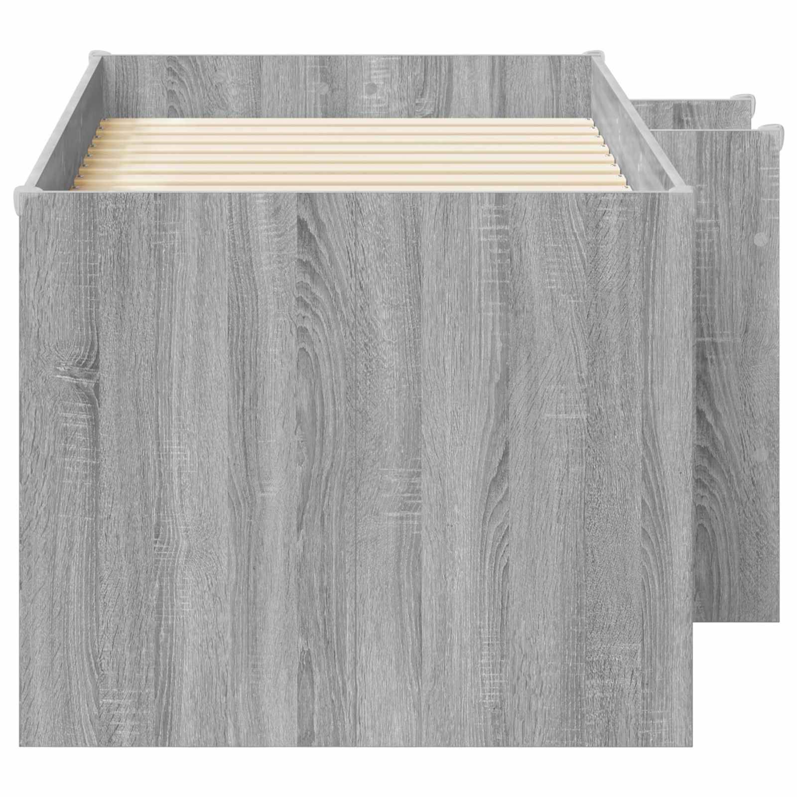 vidaXL Hochbett für Kinder 2 pcs Grau Sonoma 163 x 101,1 x 68,5 cm