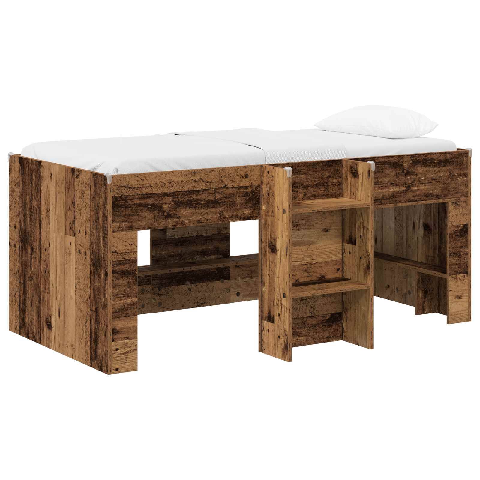 vidaXL Hochbett für Kinder 2 pcs Altholz 163 x 101,1 x 68,5 cm