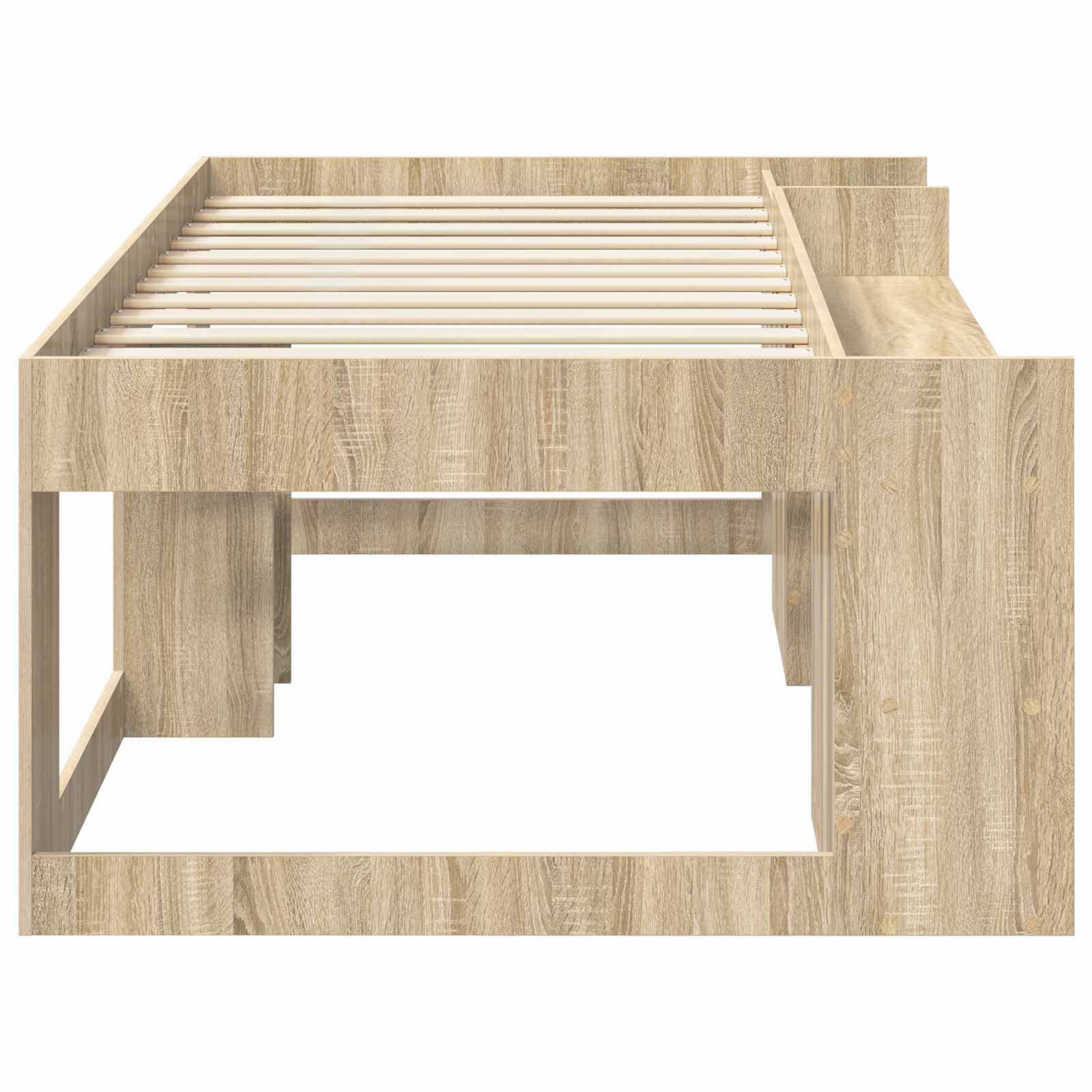 vidaXL Kinderbettgestell mit Stauraum Sonoma-Eiche 75 x 190 cm