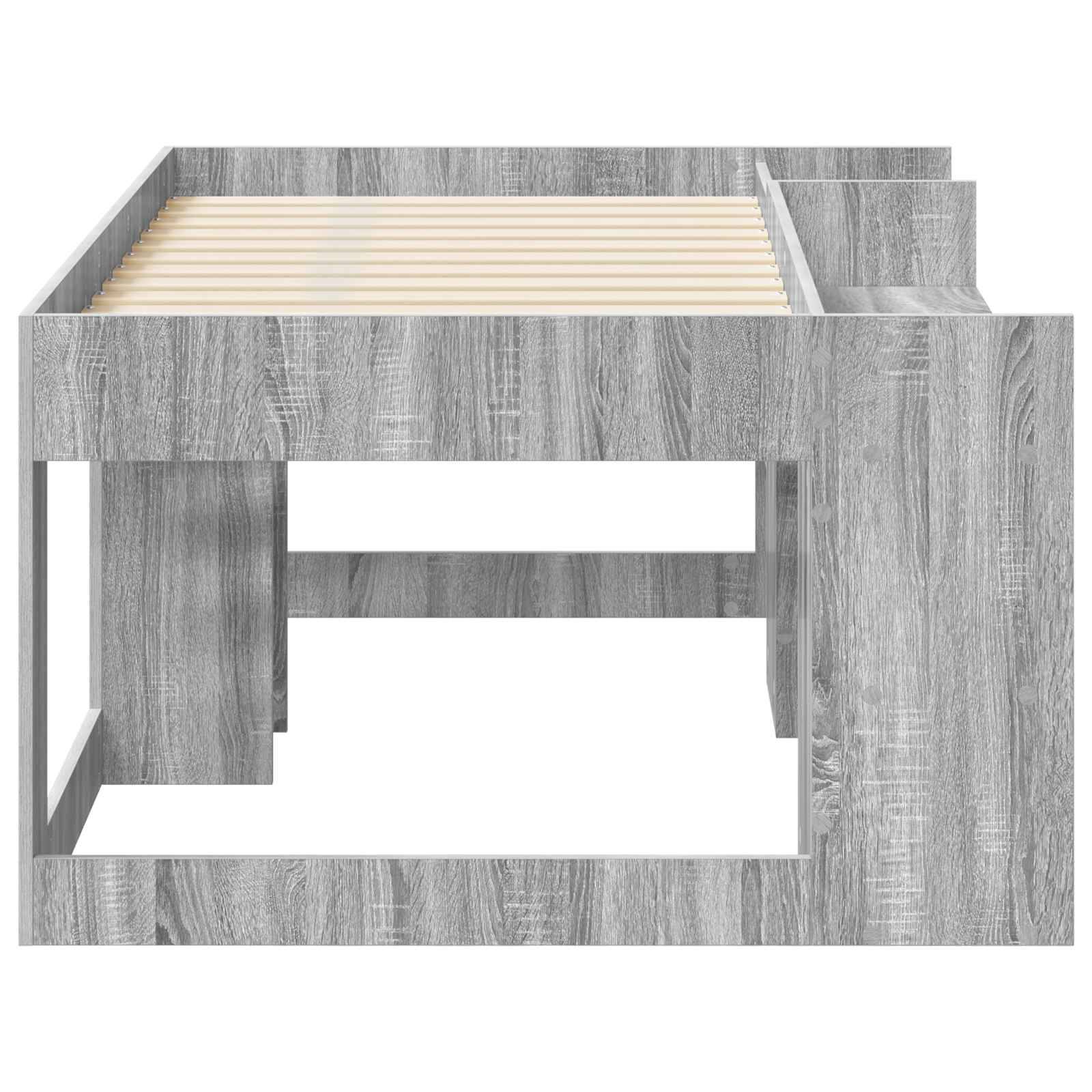 vidaXL Kinderbettgestell mit Stauraum Grau Sonoma 80 x 160 cm