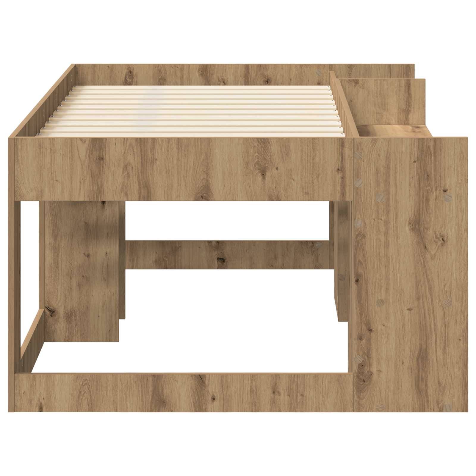 vidaXL Kinderbettgestell mit Stauraum Artisan-Eiche 80 x 160 cm