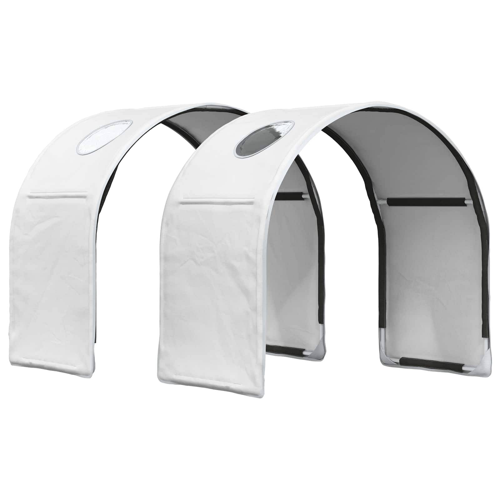 vidaXL Bett mit Tunnel 4 pcs Artisian Eiche und Weiß Holzwerkstoff