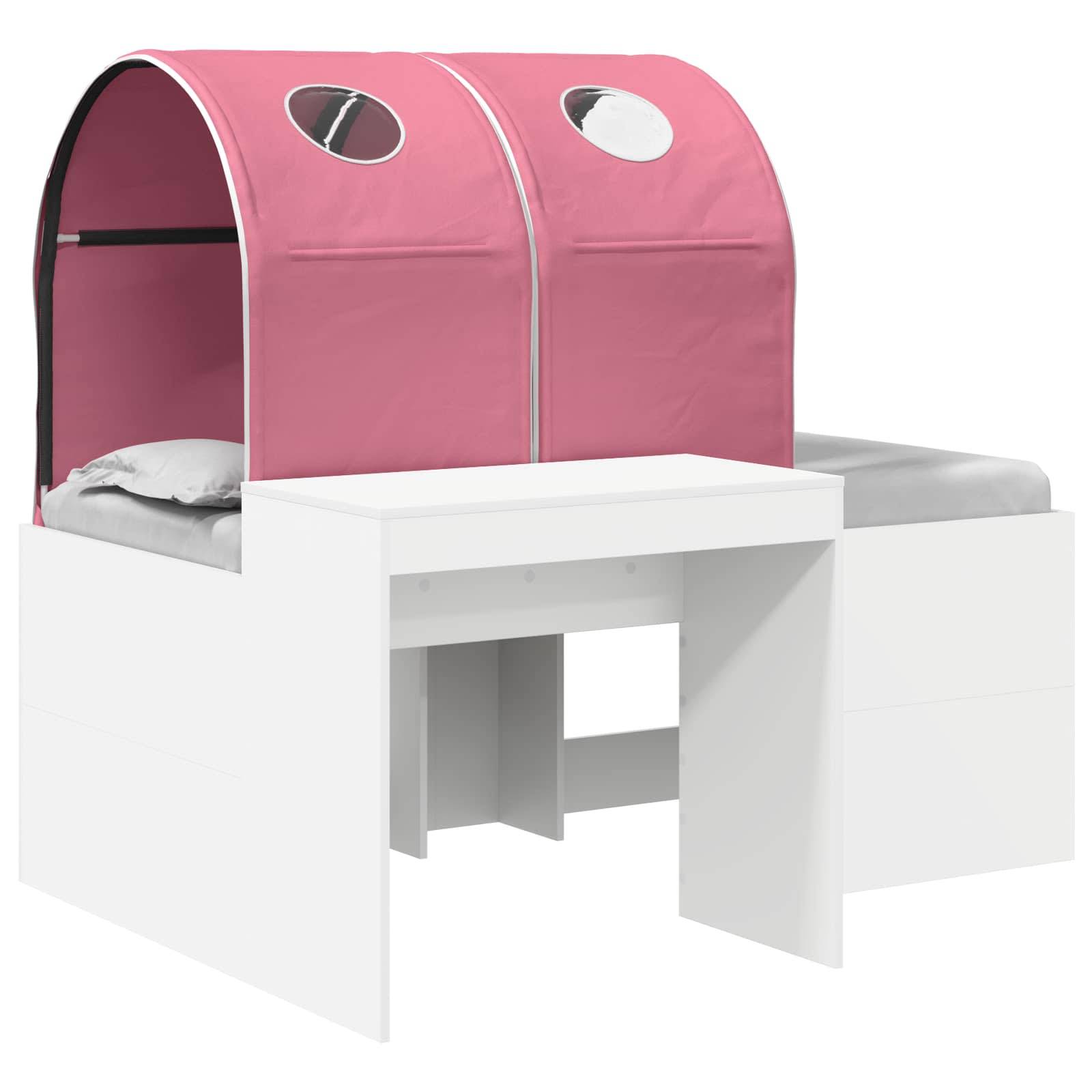 vidaXL Bett mit Tunnel 4 pcs Artisian Eiche und Pink Holzwerkstoff