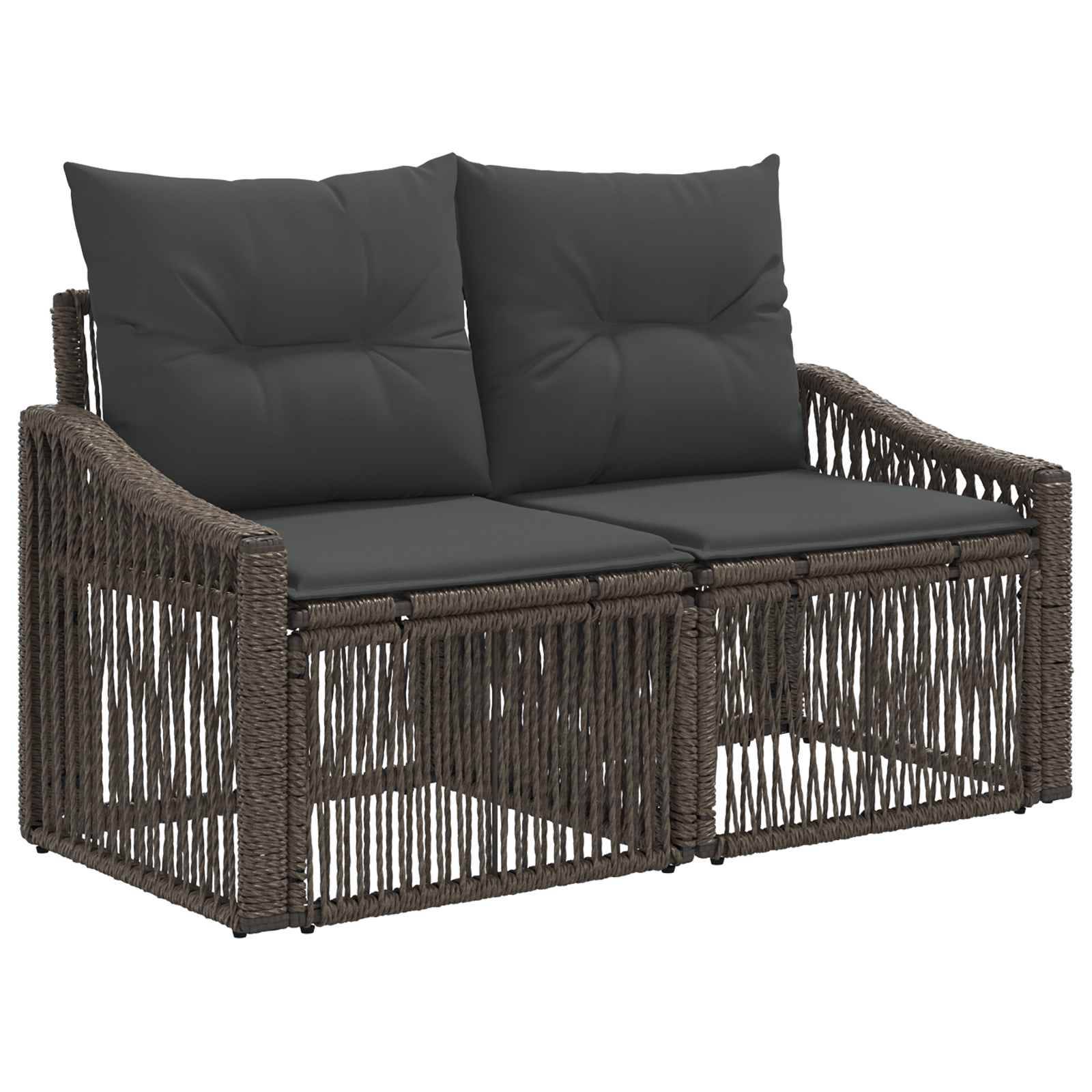 vidaXL Gartensofa-set 6 stk. Grau und Dunkelgrau Poly-Rattan