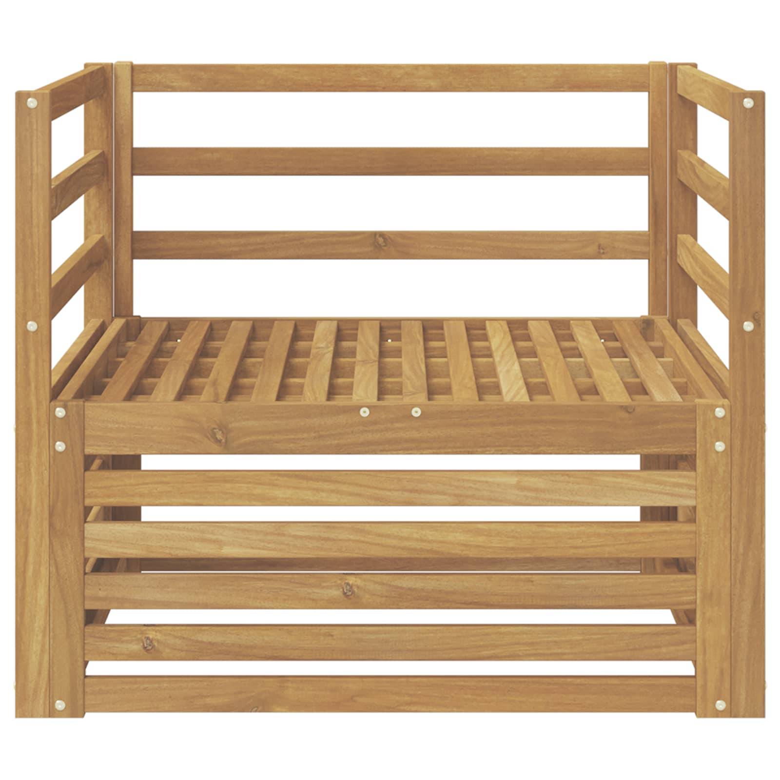 vidaXL Outdoor-Sofa Weiß