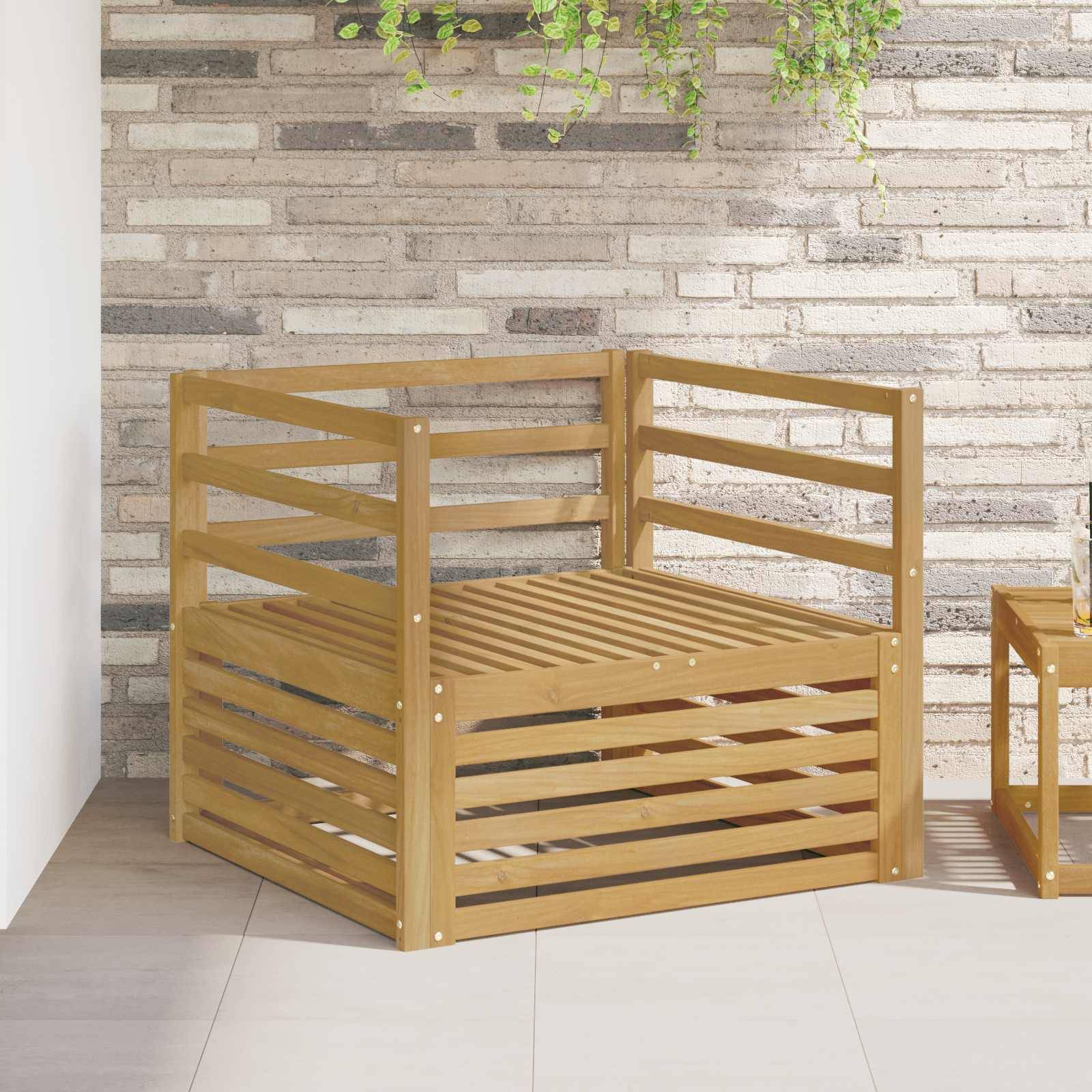 vidaXL Outdoor-Sofa Weiß