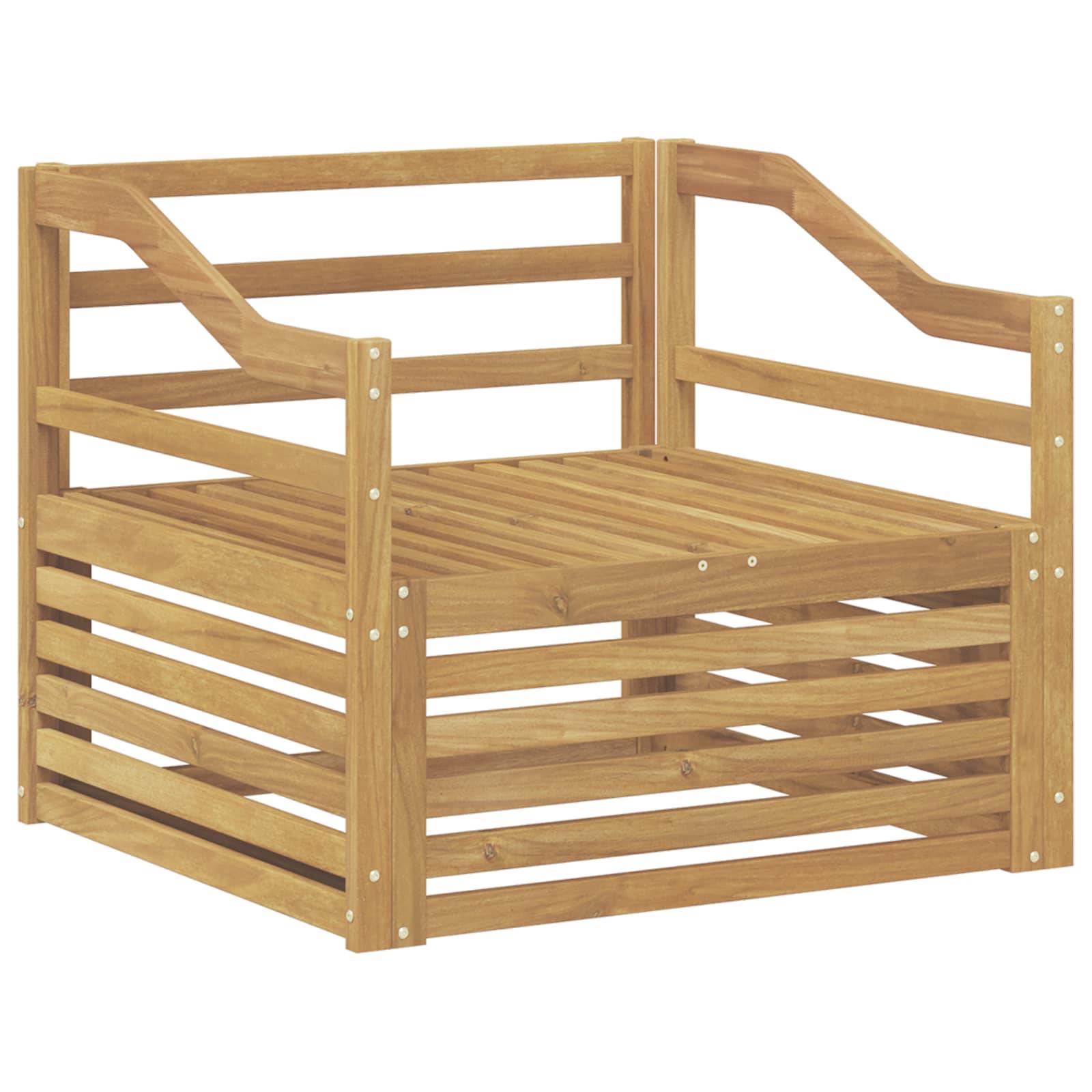 vidaXL Outdoor-Sofa Weiß