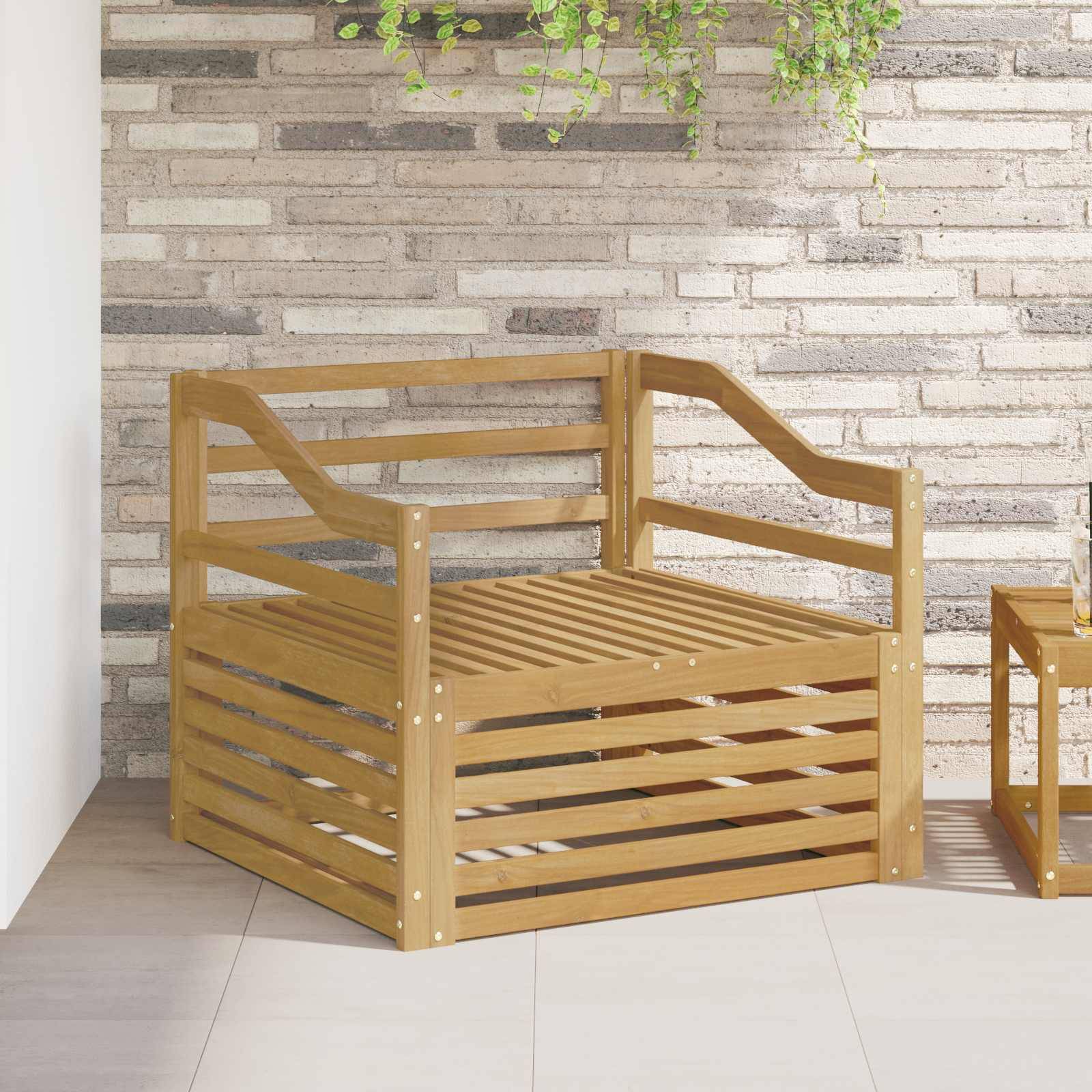 vidaXL Outdoor-Sofa Weiß