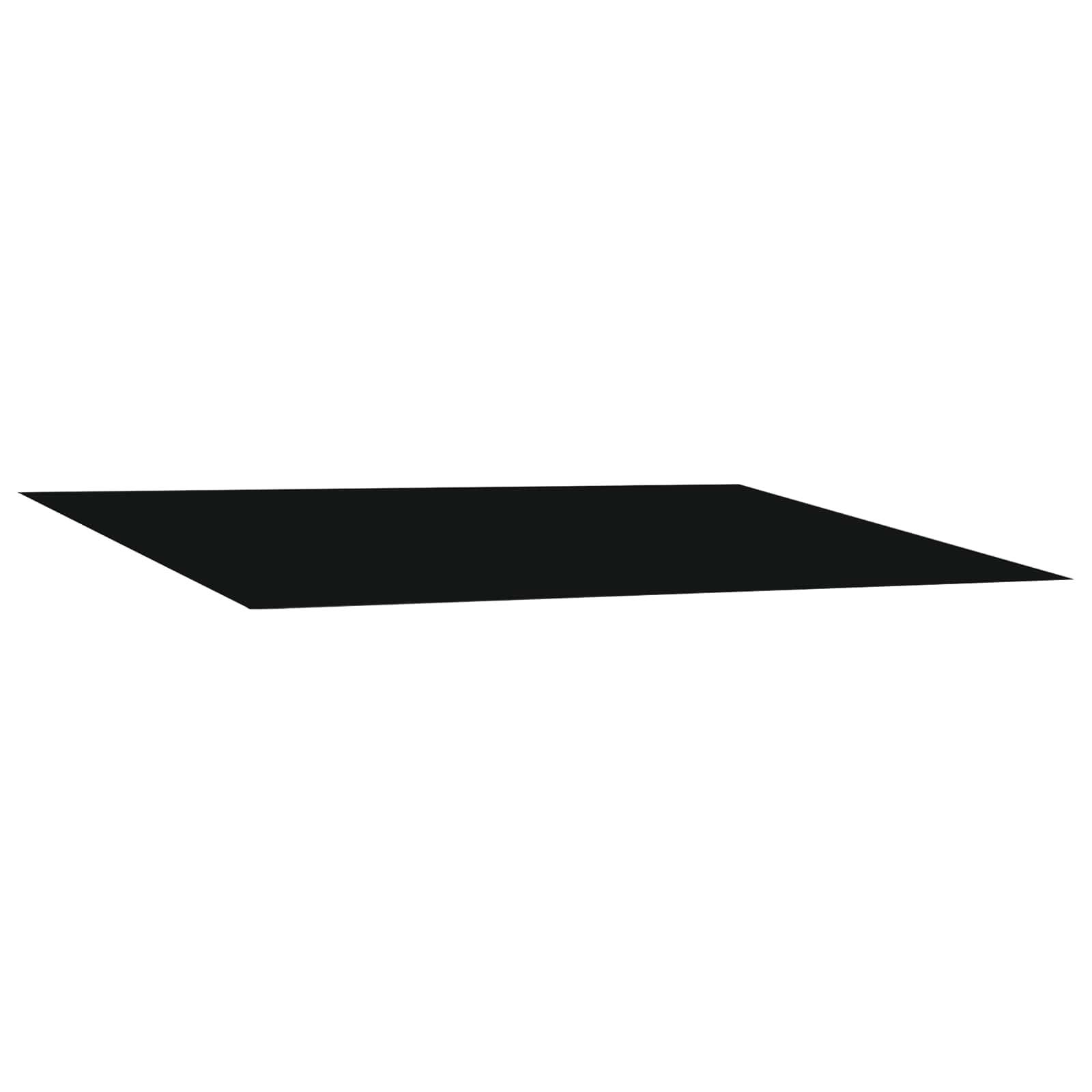vidaXL Markisenersatzstoff Schwarz 300 x 250 cm Polyester