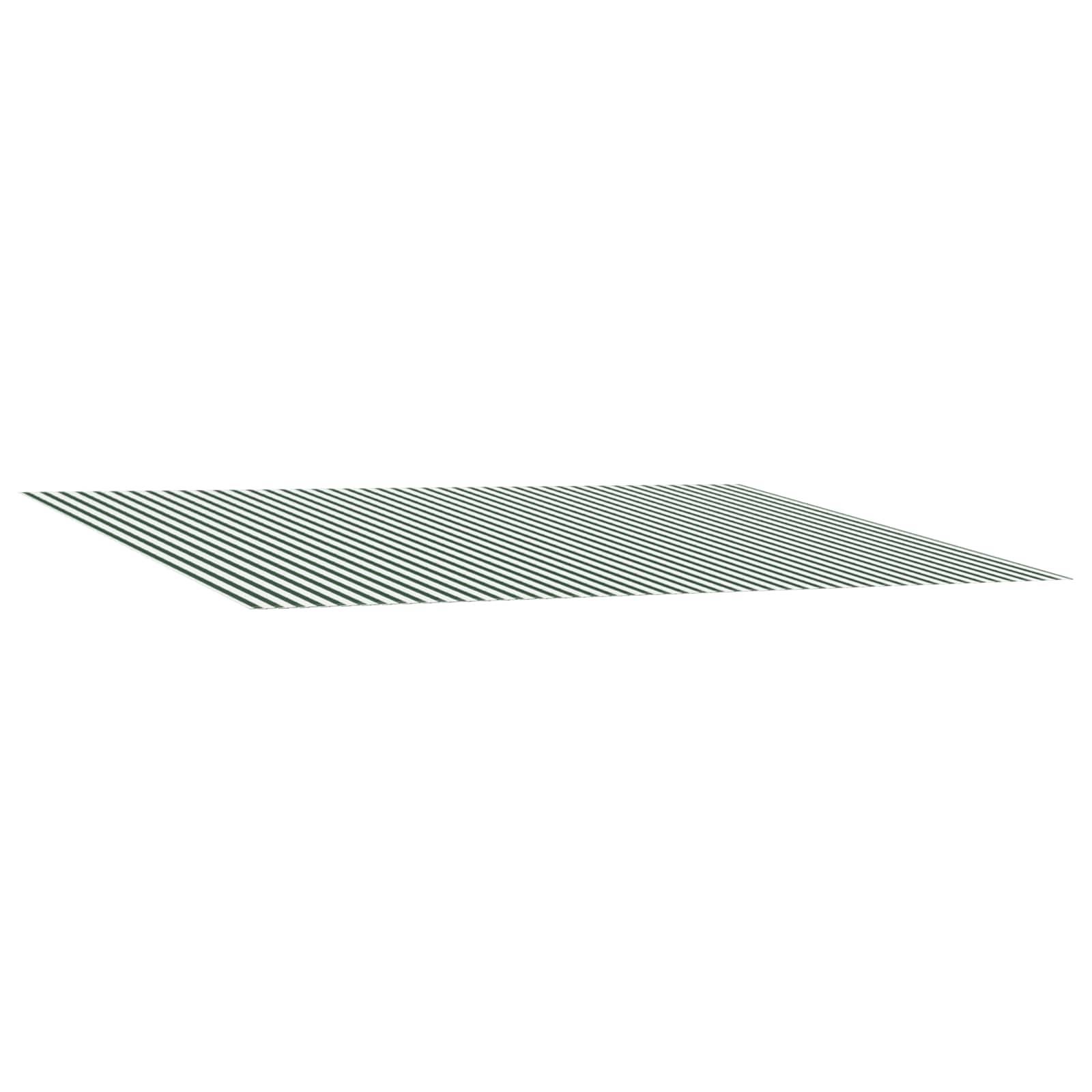 vidaXL Markisenersatzstoff Grün und Weiß 300 x 250 cm Polyester