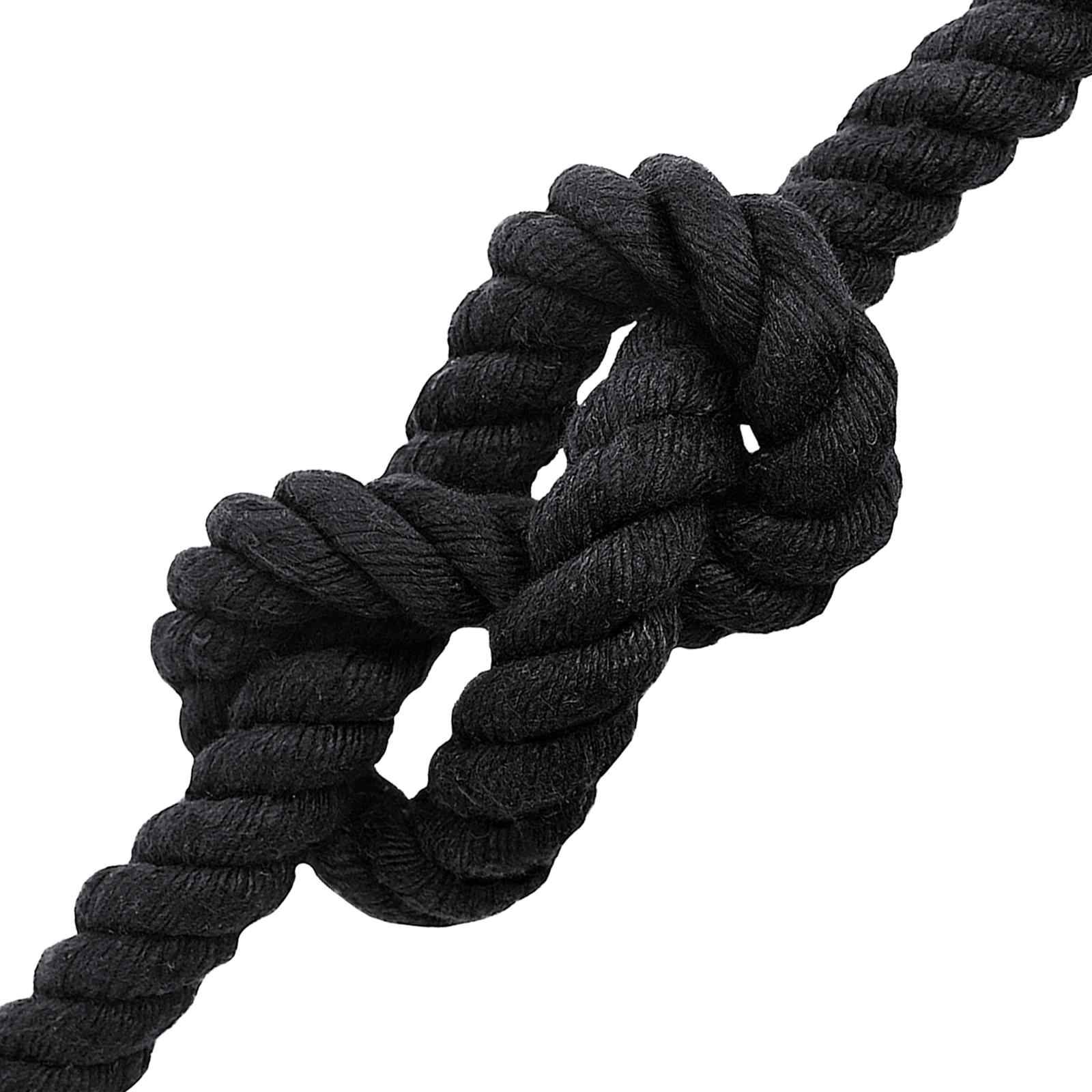 vidaXL Seil Schwarz 2,4 x 2,4 x 2500 cm Baumwolle