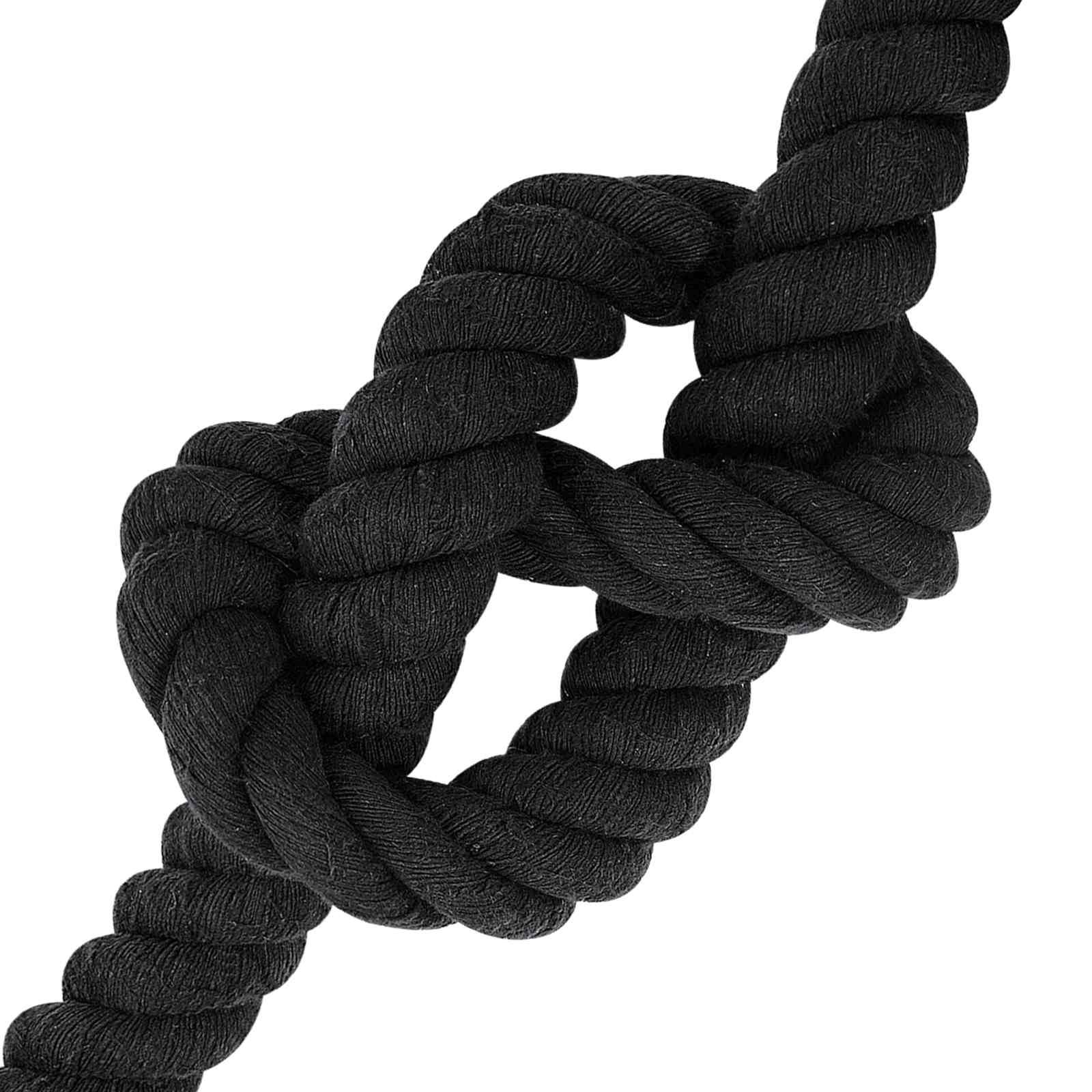 vidaXL Seil Schwarz 5 x 5 x 500 cm Baumwolle
