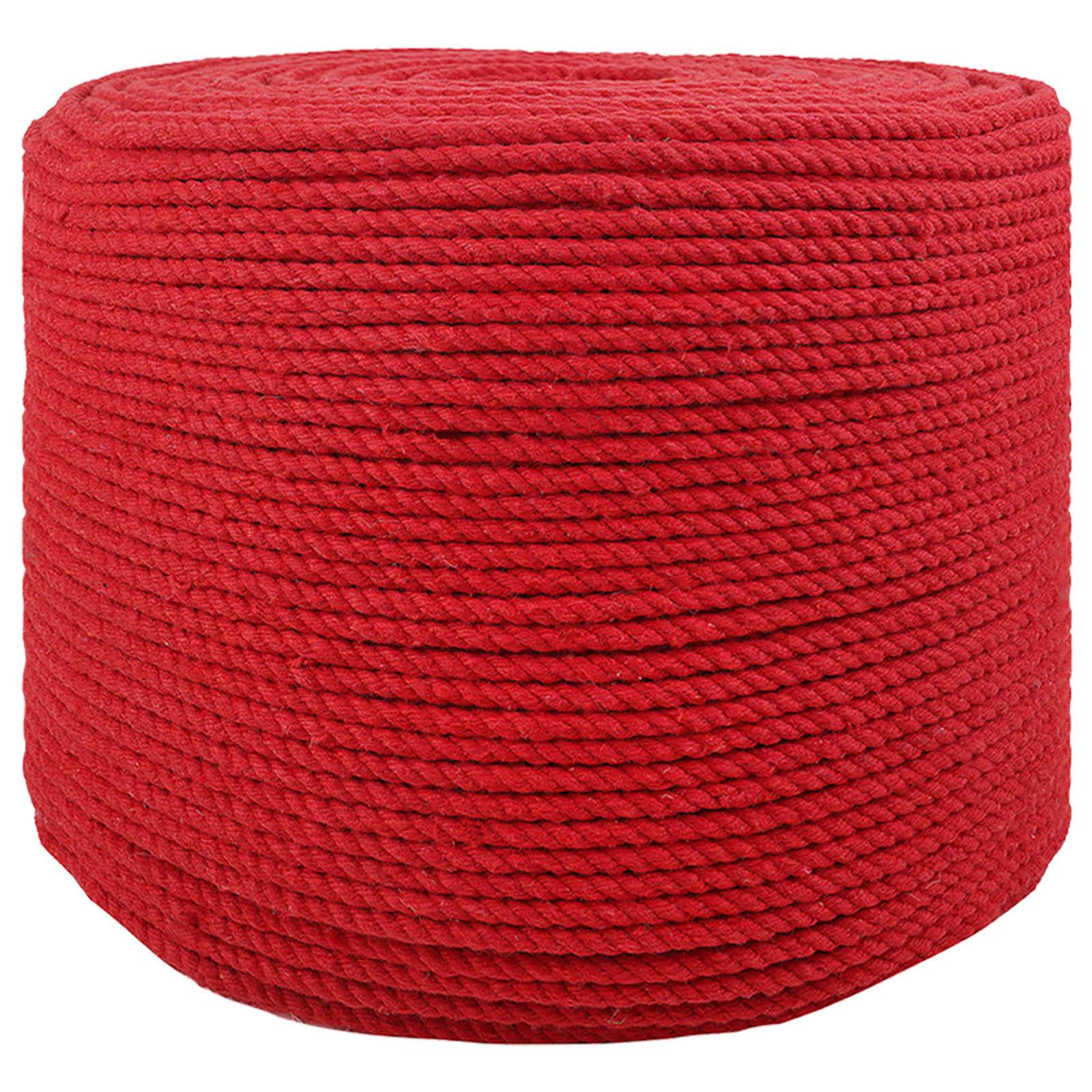 vidaXL Seil Rot 0,8 x 0,8 x 5000 cm Baumwolle