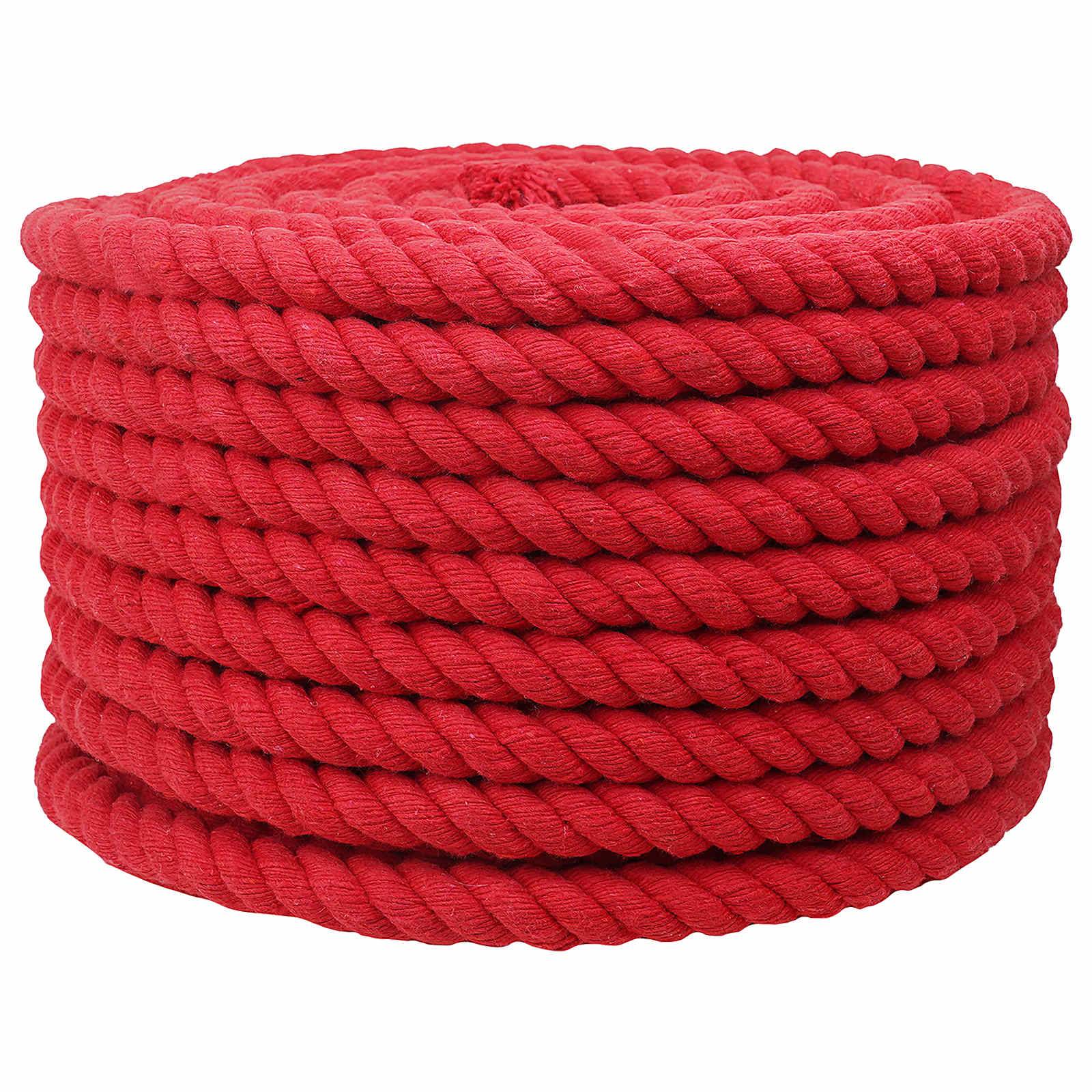 vidaXL Seil Rot 2,4 x 2,4 x 2500 cm Baumwolle