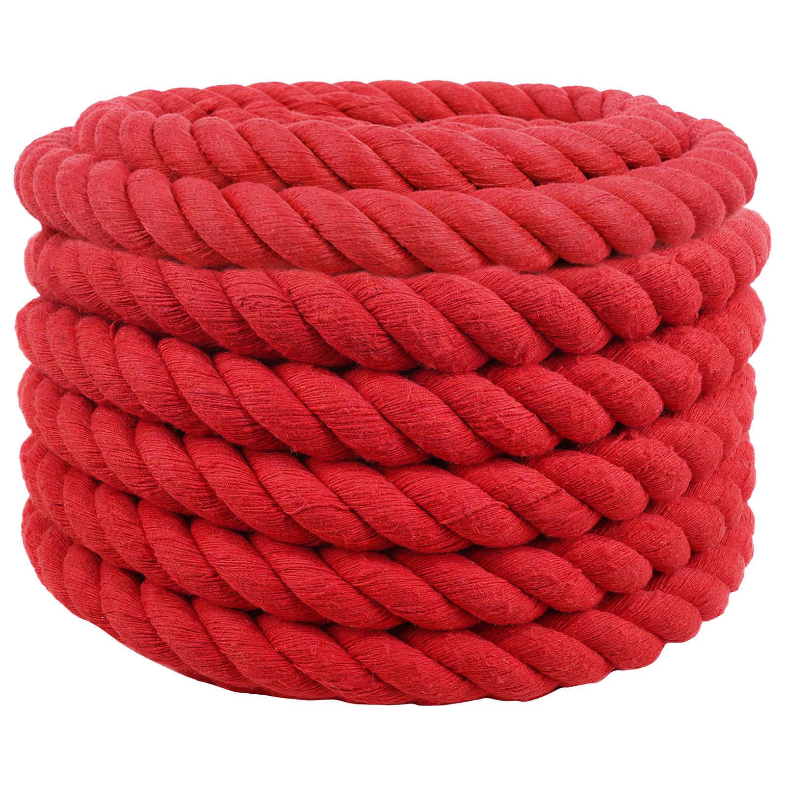 vidaXL Seil Rot 3 x 3 x 1000 cm Baumwolle