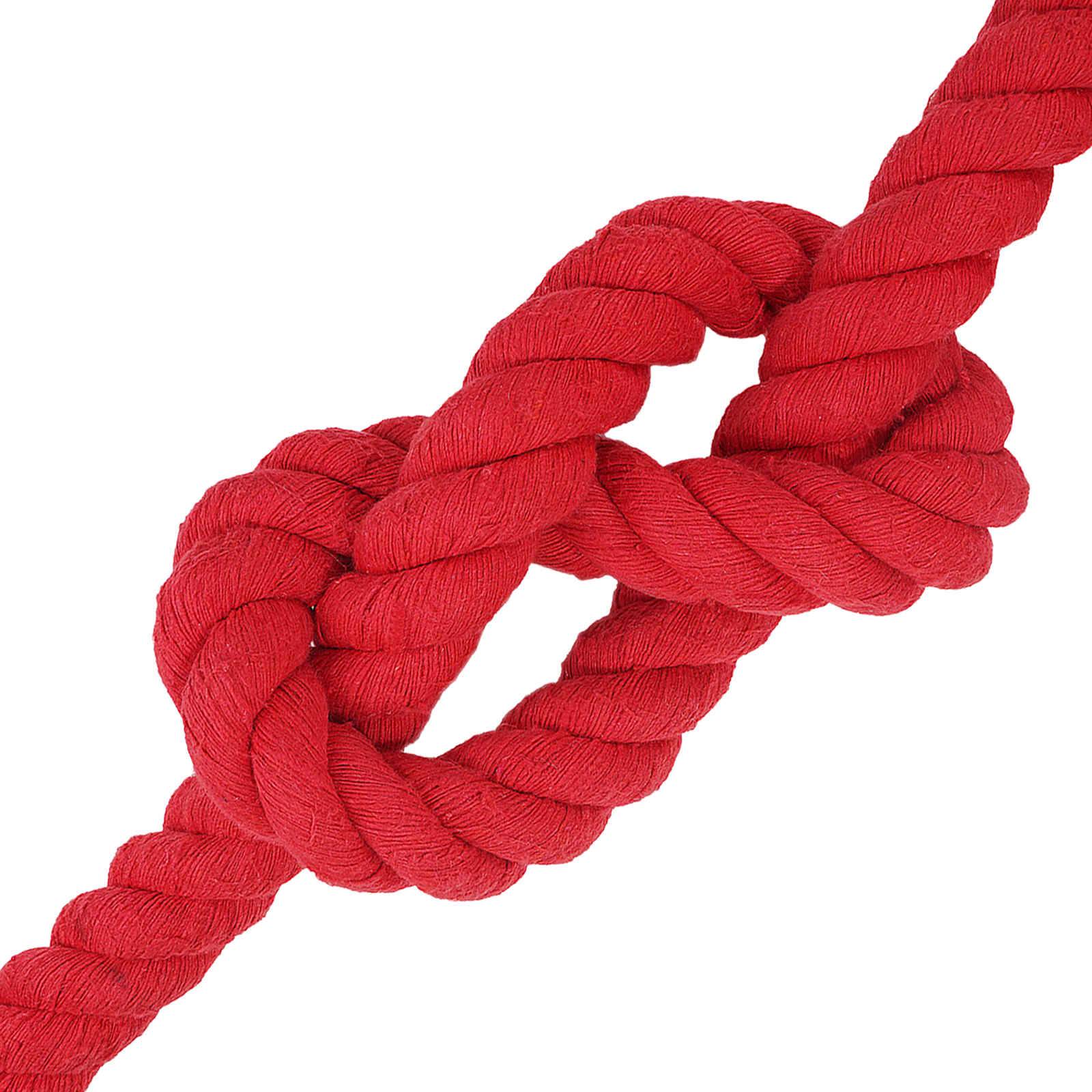 vidaXL Seil Rot 5 x 5 x 500 cm Baumwolle