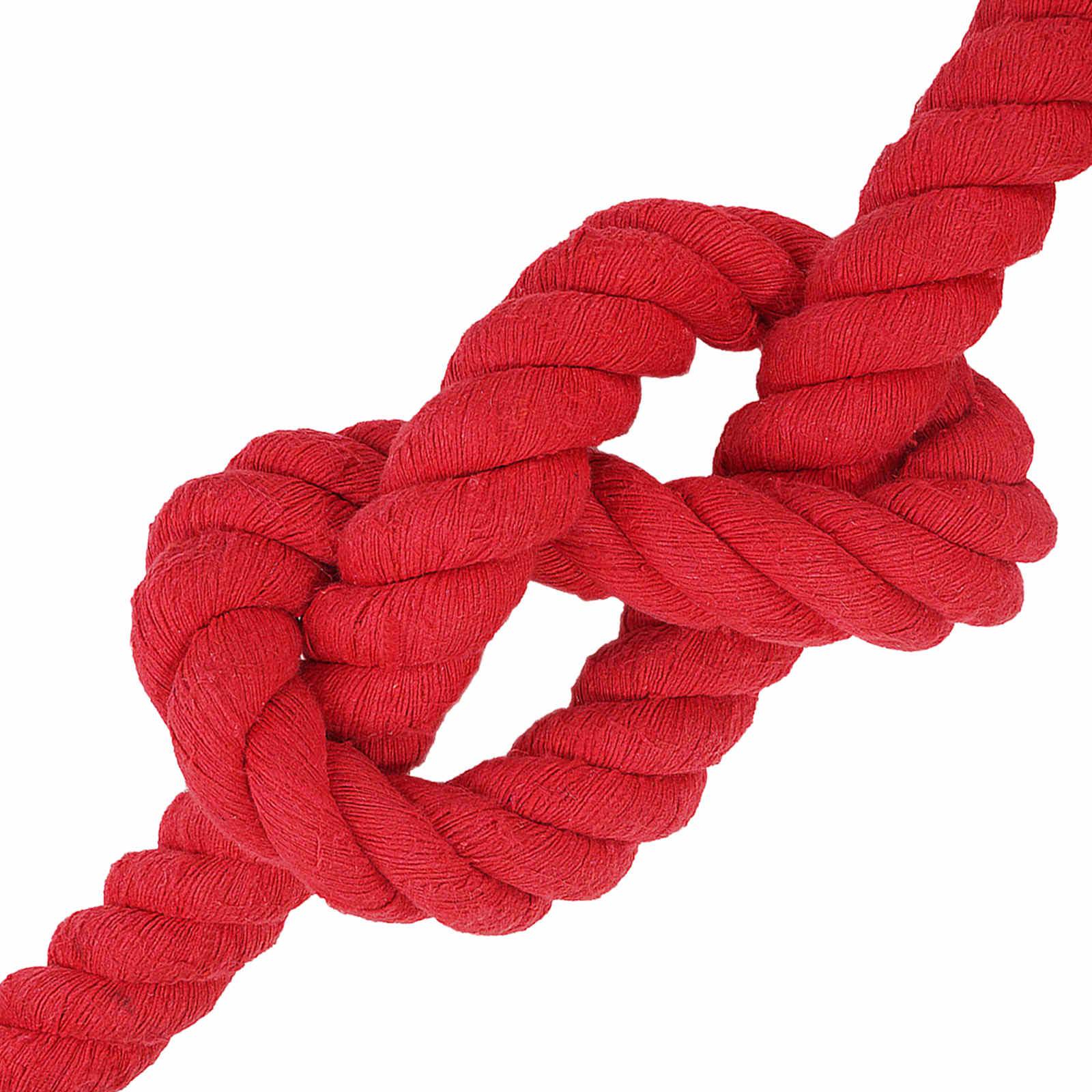 vidaXL Seil Rot 6 x 6 x 500 cm Baumwolle