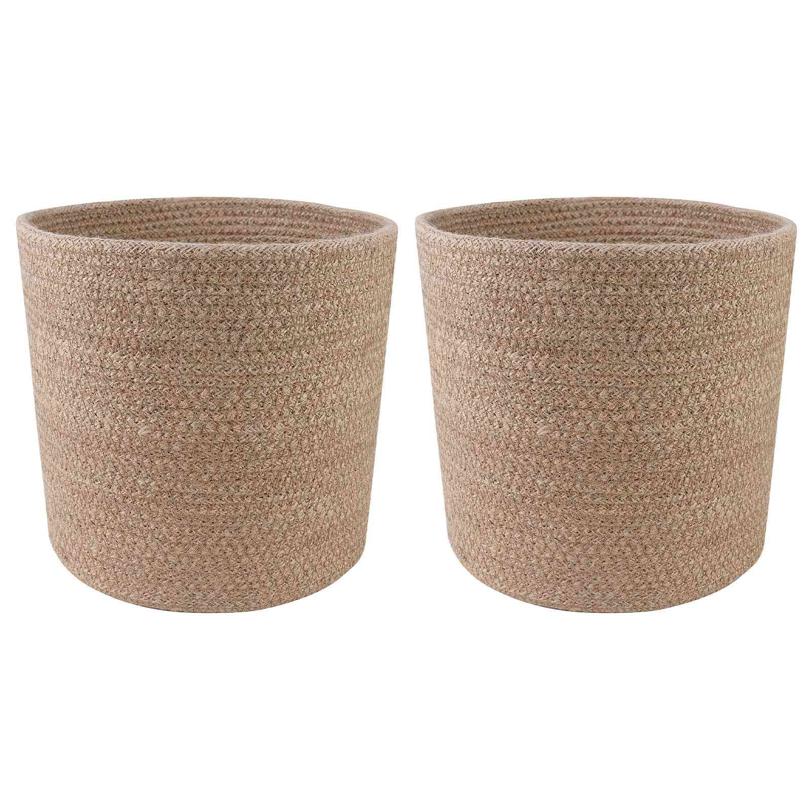 vidaXL Pflanztopfsatz 2 pcs Natur Ø 21 x 21 cm 100% Tossa-Jute