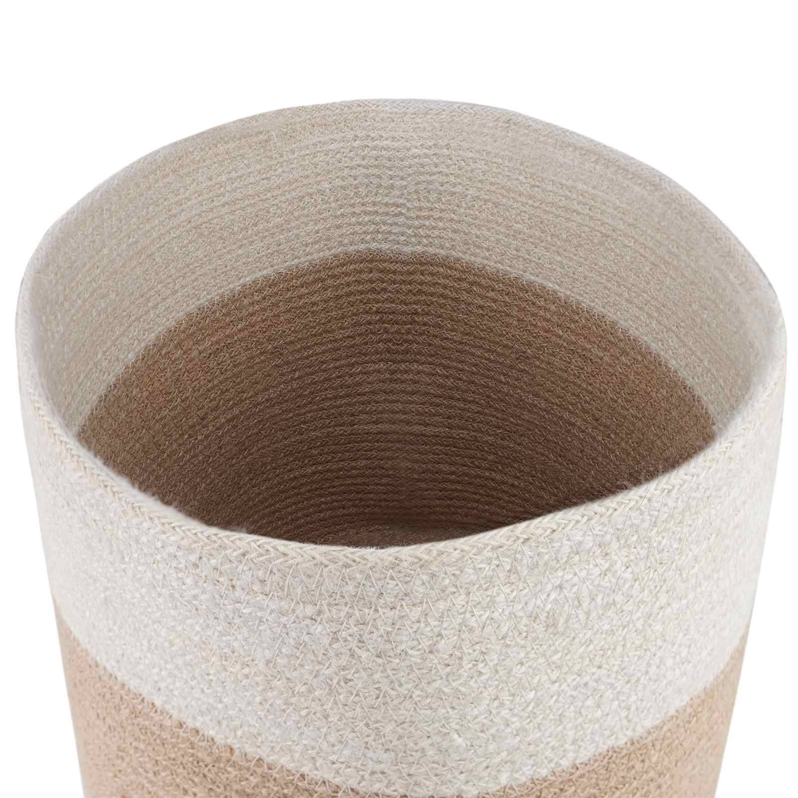 vidaXL Pflanztopfsatz 2 pcs Natürlich und Weiß Ø 28 x 28 cm