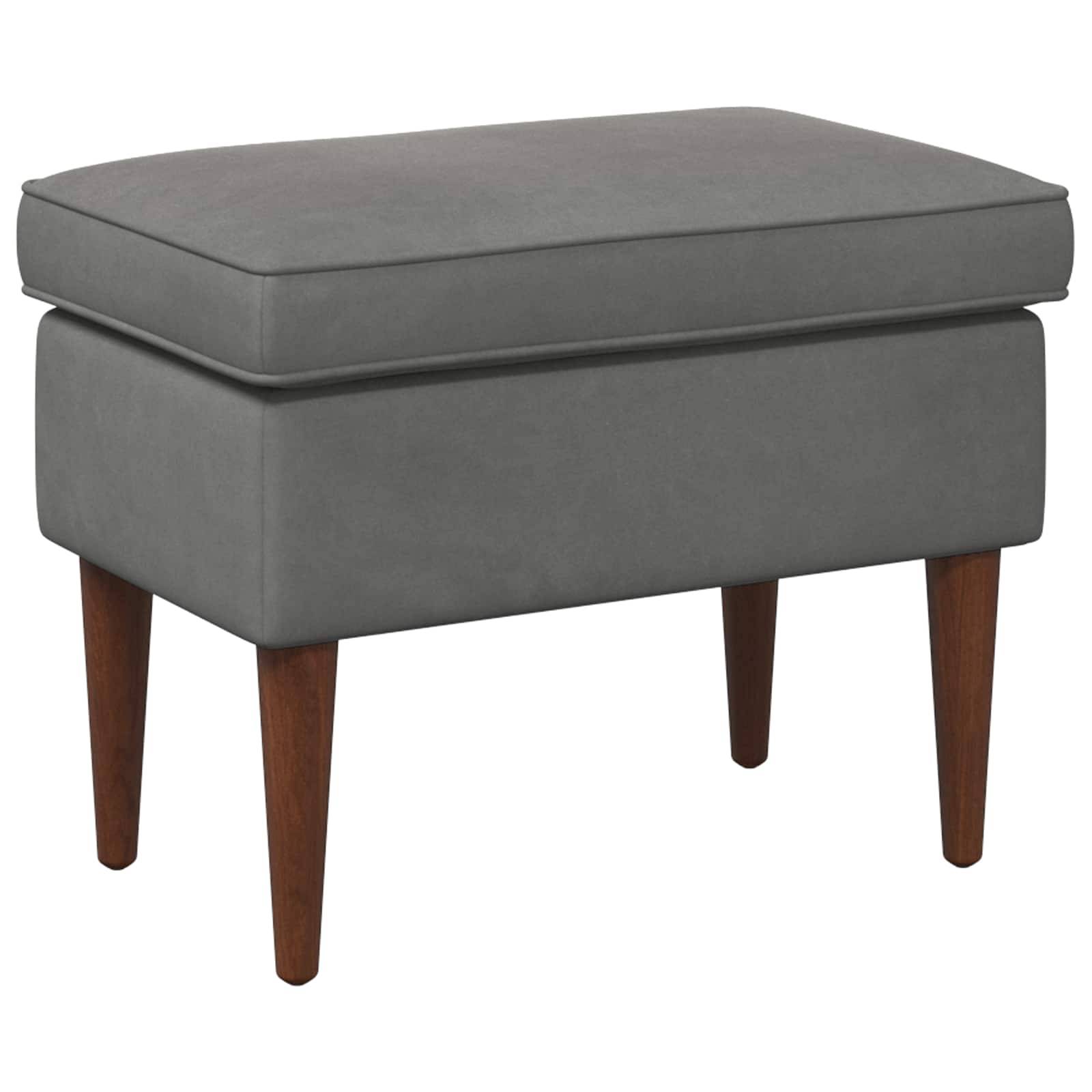 vidaXL Hocker Dunkelgrau 55 x 35 x 41 cm Samt