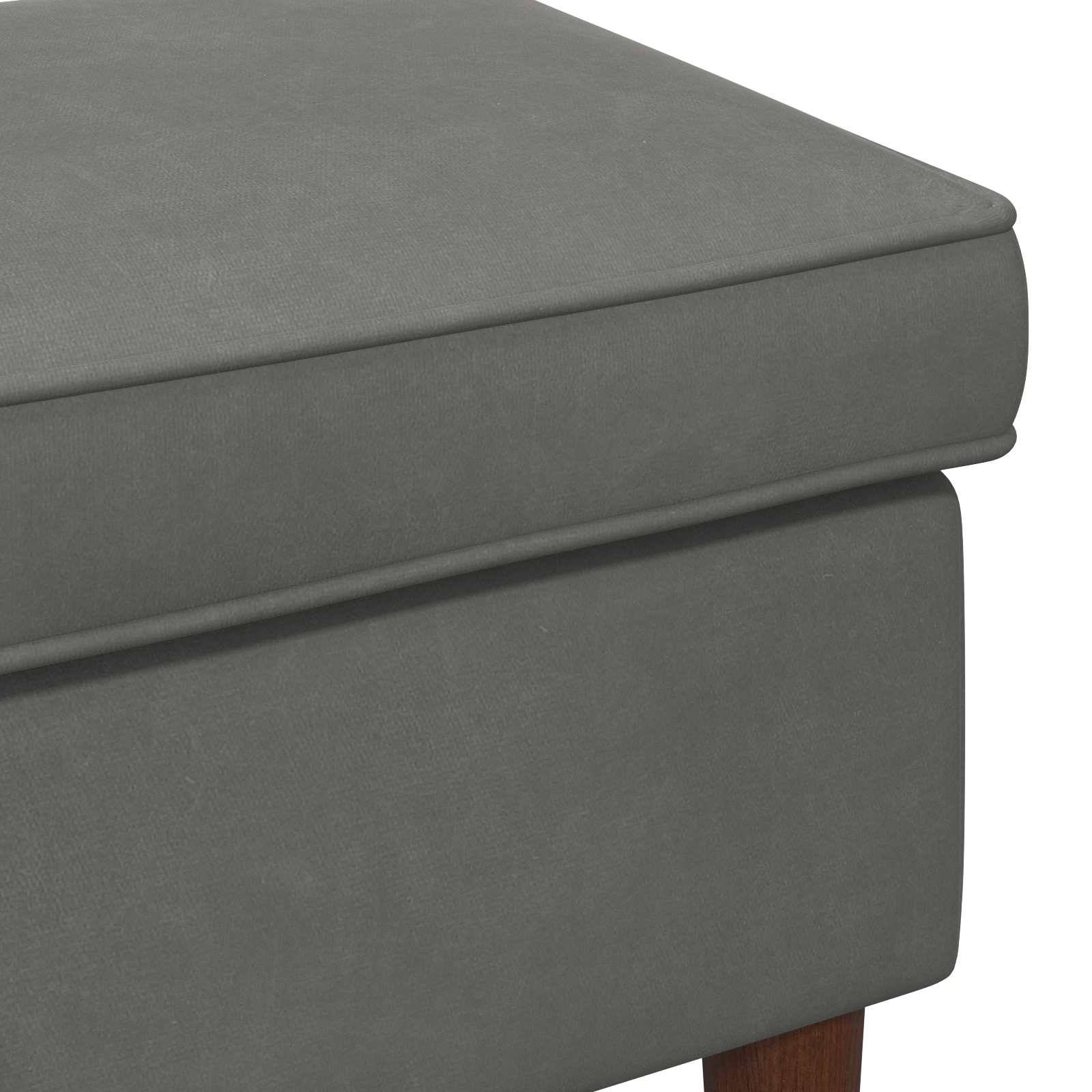 vidaXL Hocker Dunkelgrau 55 x 35 x 41 cm Samt