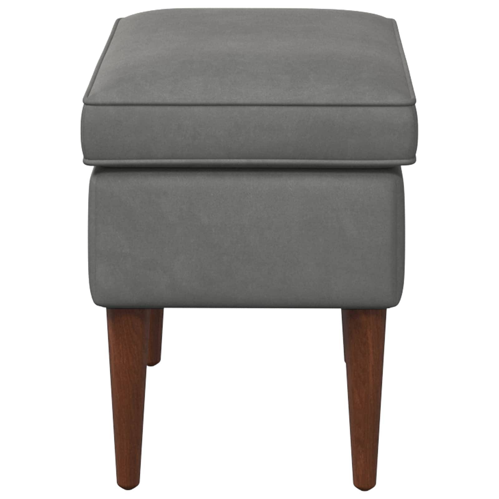vidaXL Hocker Dunkelgrau 55 x 35 x 41 cm Samt