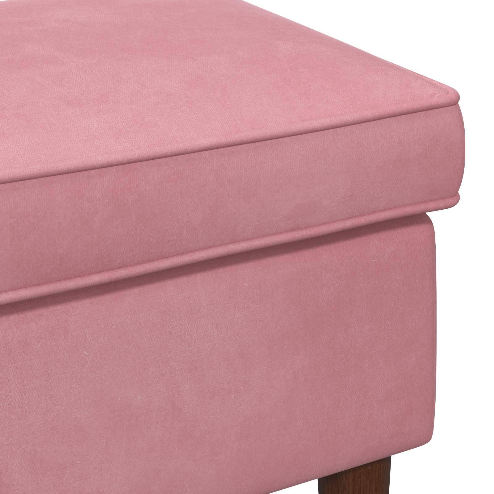 vidaXL Hocker Rosa 55 x 35 x 41 cm Samt