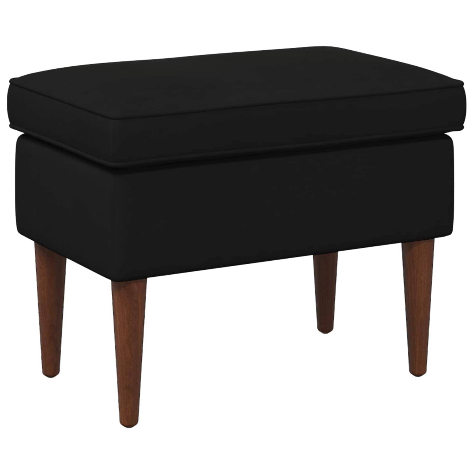 vidaXL Hocker Schwarz 55 x 35 x 41 cm Samt