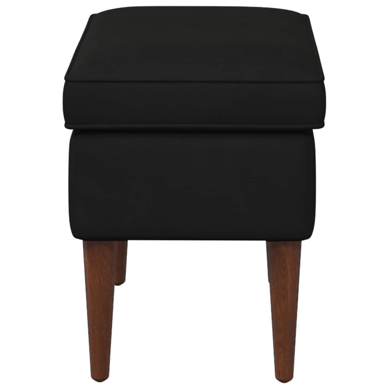 vidaXL Hocker Schwarz 55 x 35 x 41 cm Samt