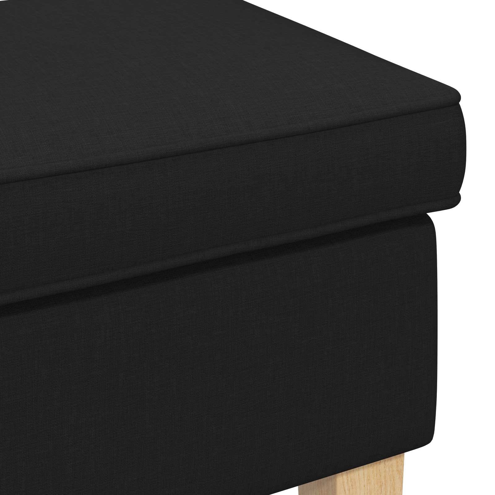 vidaXL Hocker Schwarz 55 x 35 x 41 cm Stoff