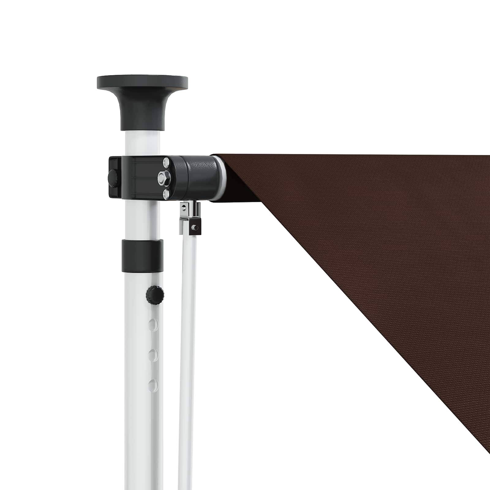 vidaXL Manuell einziehbare Markise Braun 350 cm