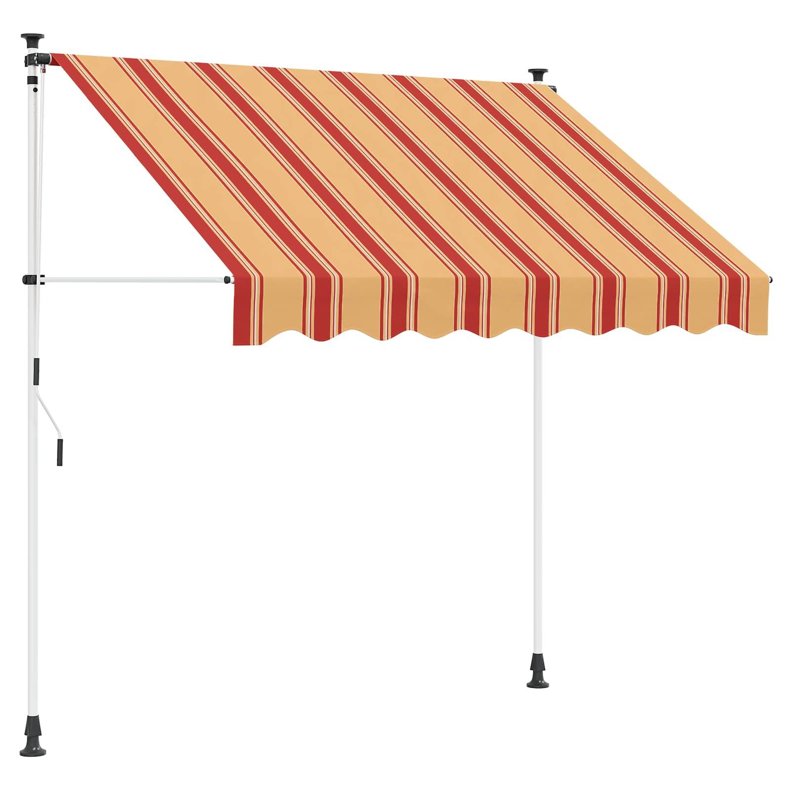 vidaXL Manuell einziehbare Markise Mehrfarbig 300 x 115 x 300 cm