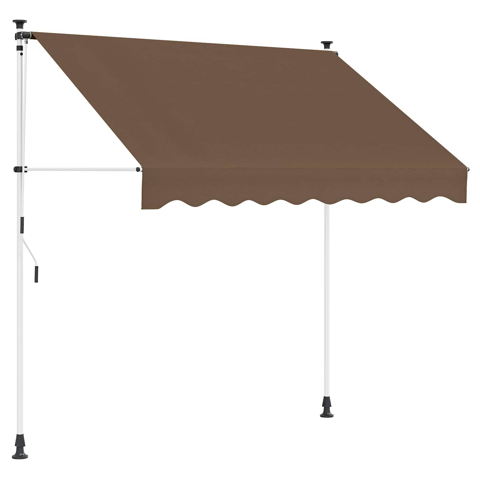 vidaXL Manuell einziehbare Markise Taupe 300 cm