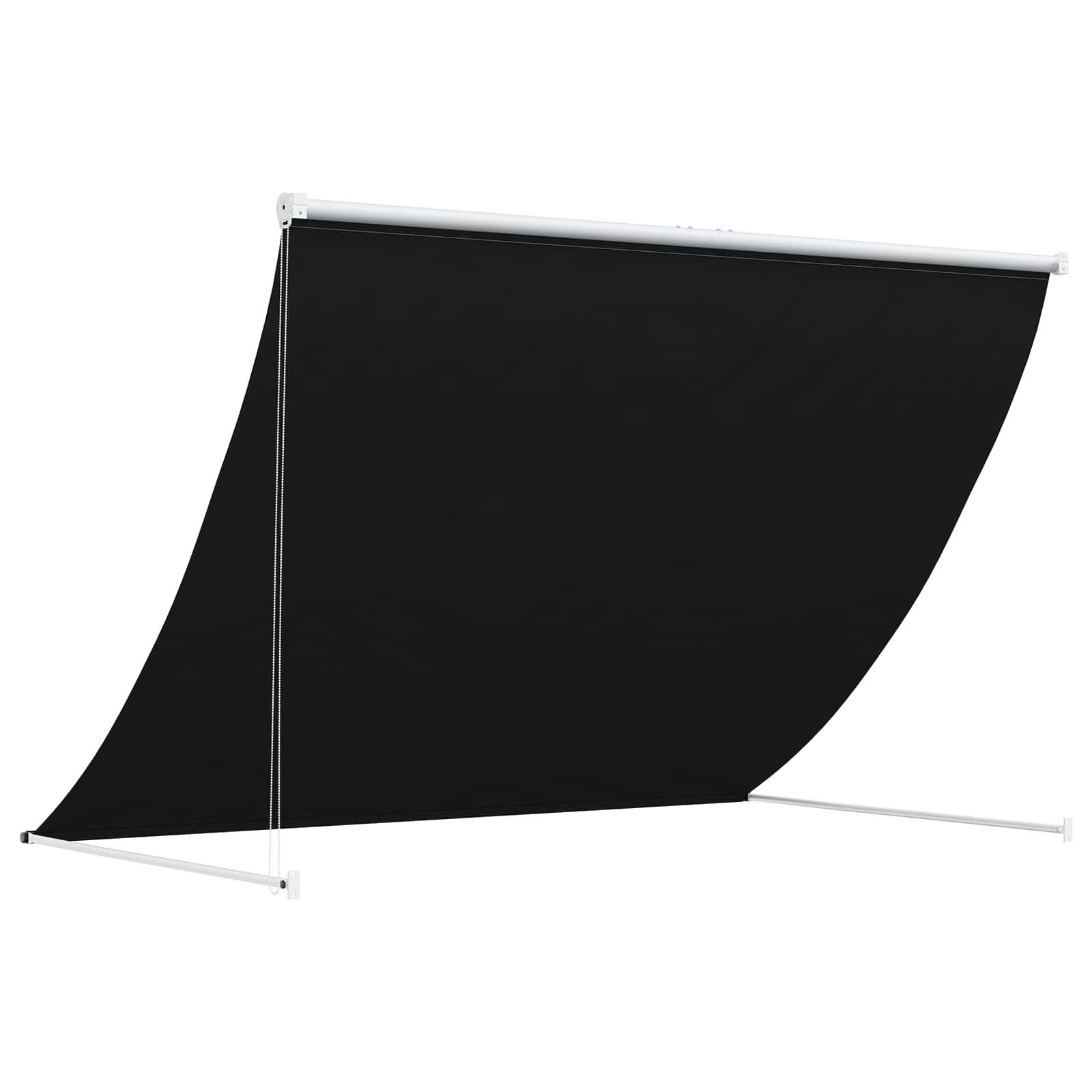vidaXL Markise Schwarz 400 x 150 cm