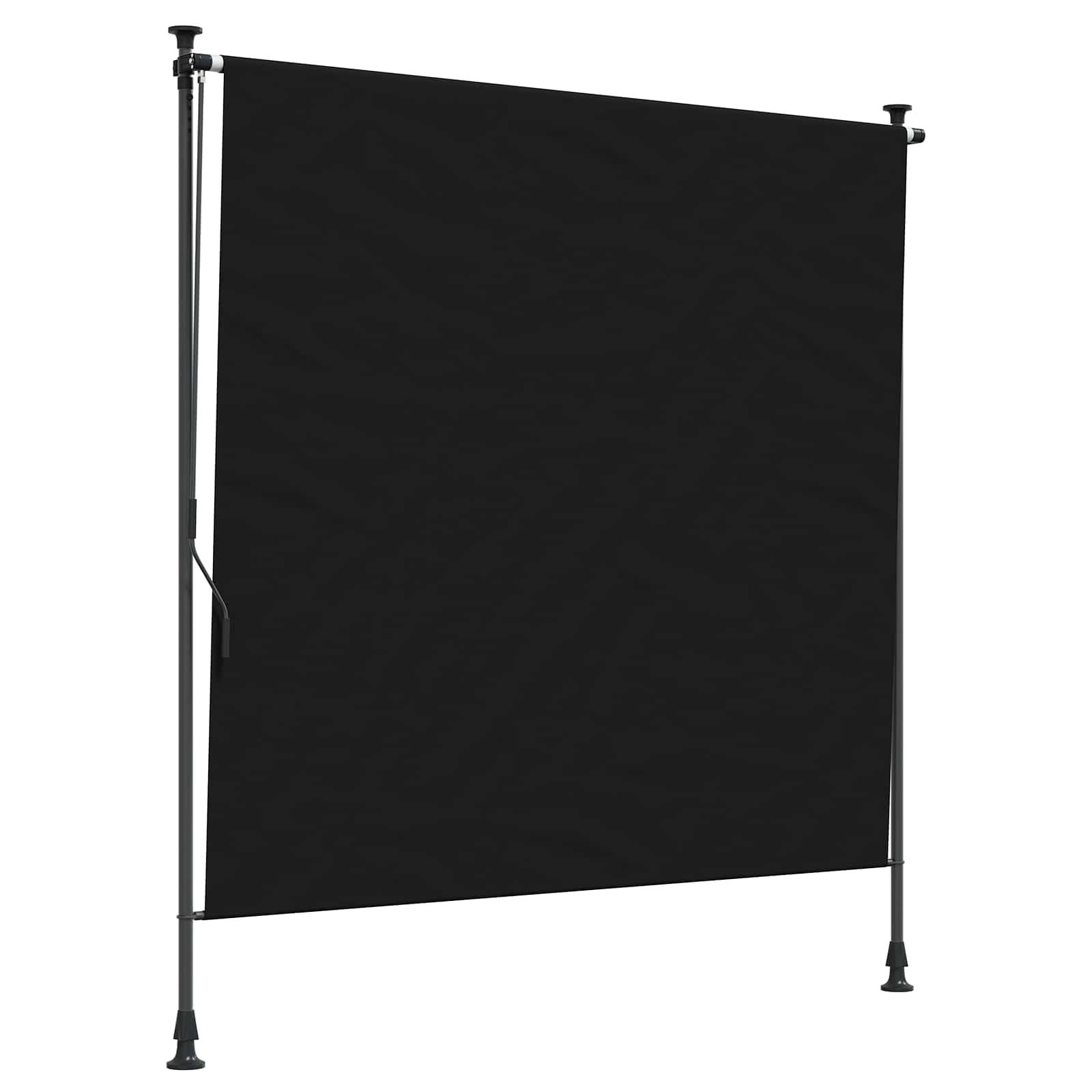 vidaXL Outdoor Rollo Schwarz 100 x 270 cm
