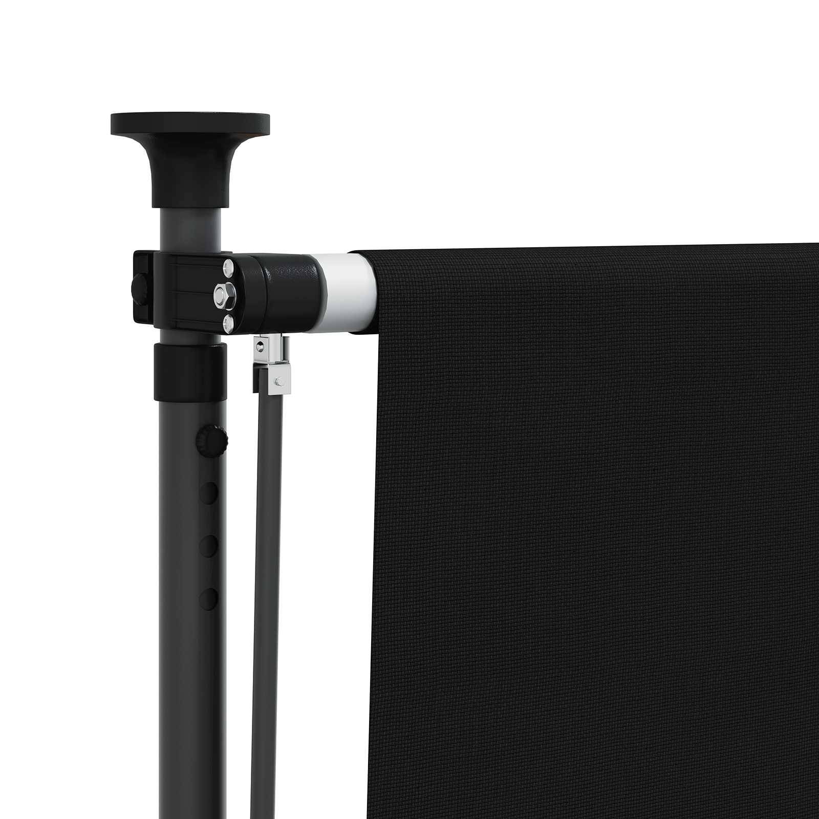 vidaXL Outdoor Rollo Schwarz 100 x 270 cm