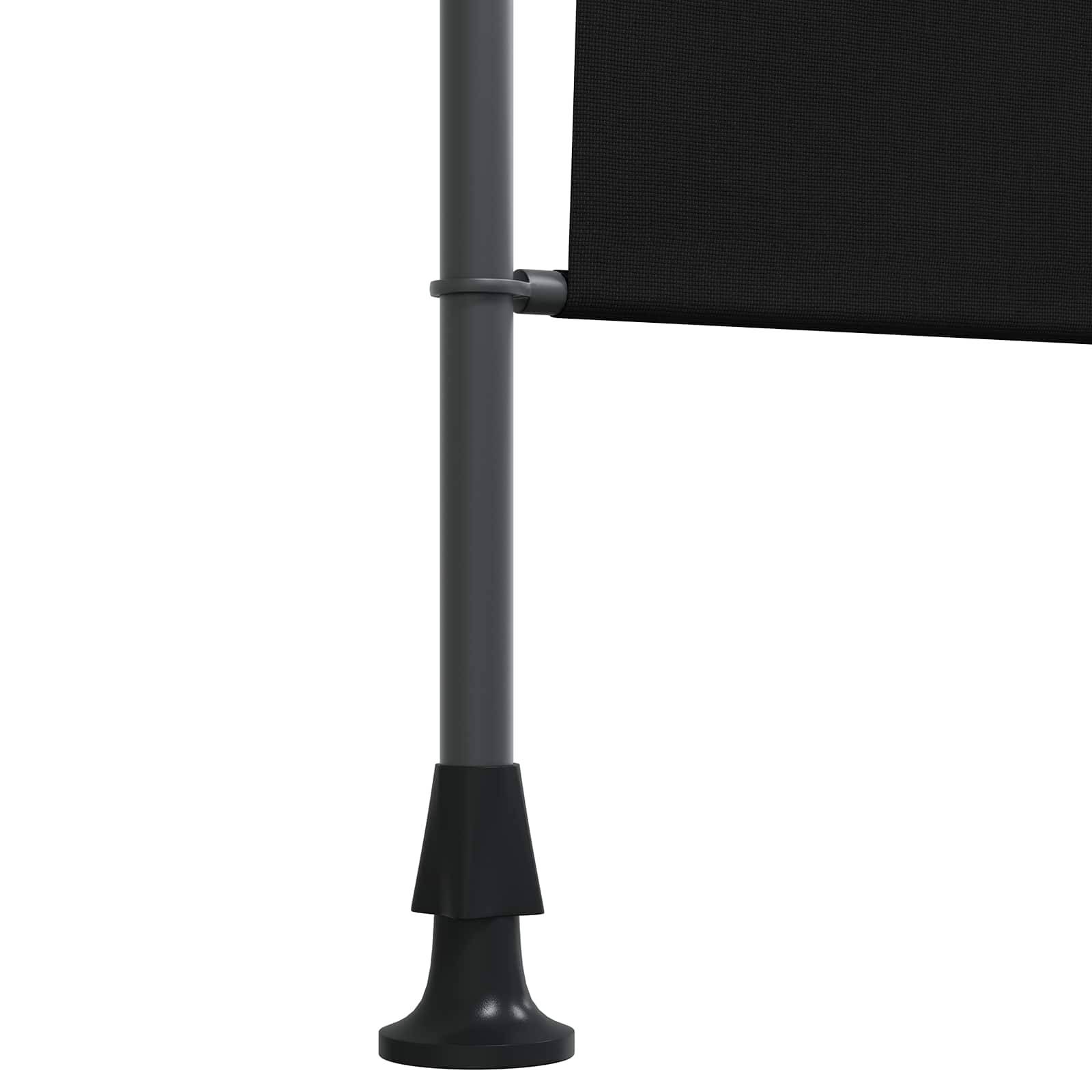 vidaXL Outdoor Rollo Schwarz 100 x 270 cm