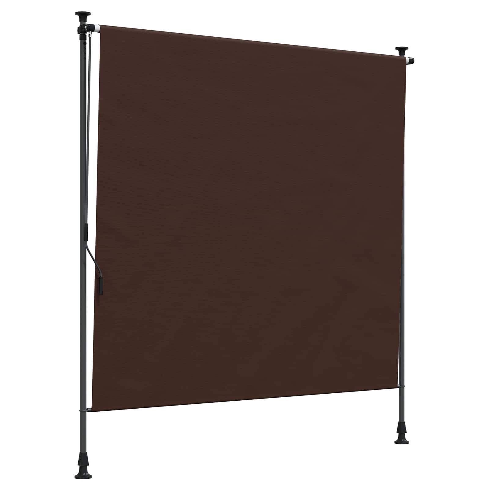 vidaXL Outdoor Rollo Braun 200 x 270 cm