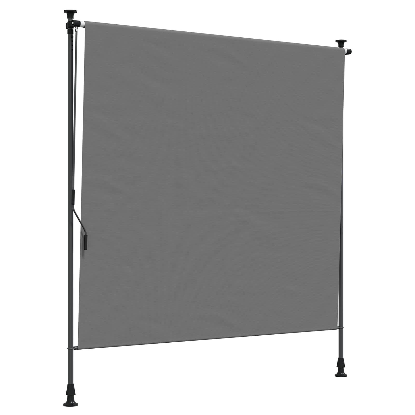 vidaXL Outdoor Rollo Hellgrau 100 x 270 cm