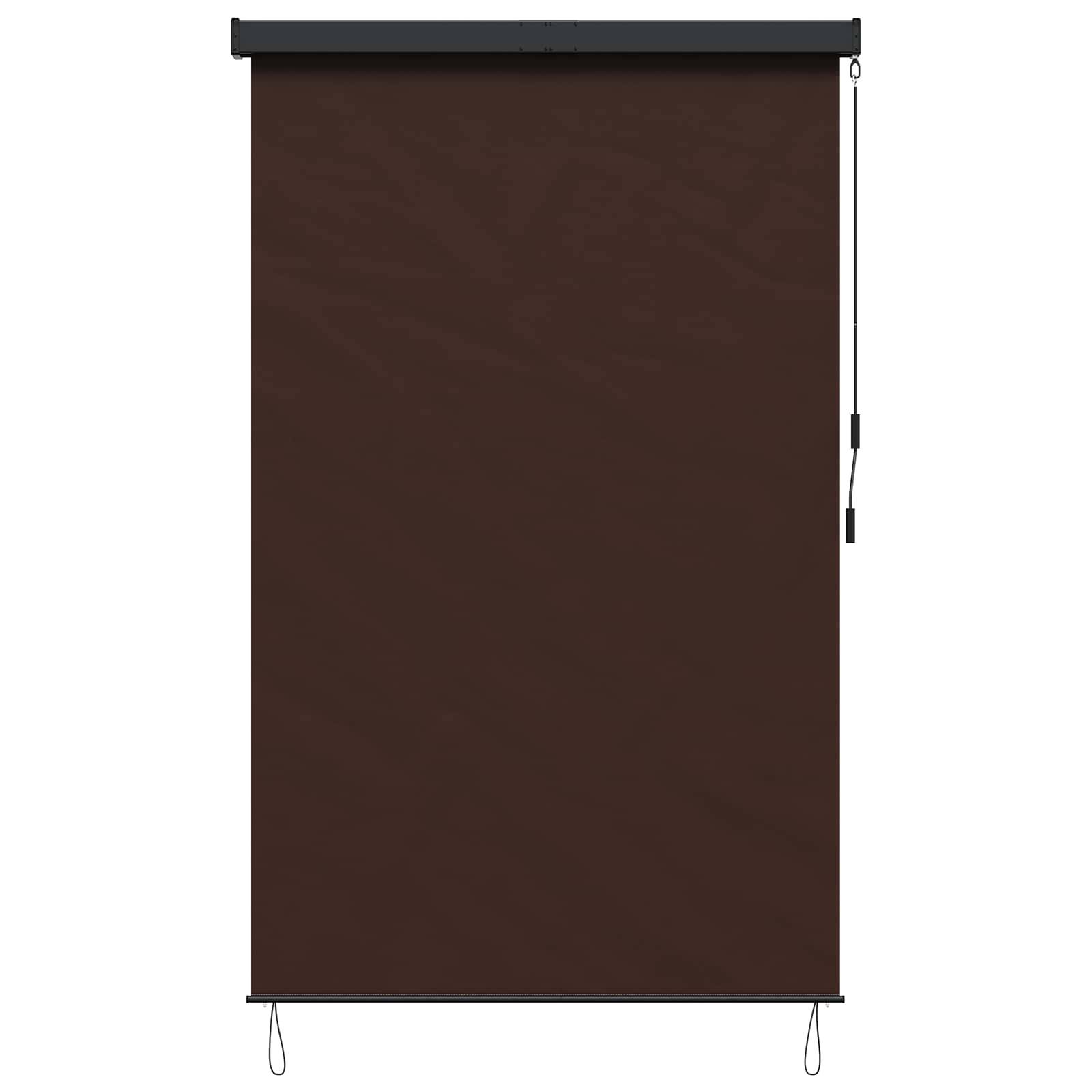 vidaXL Rollo Braun 60 x 250 cm Stoff und Aluminium