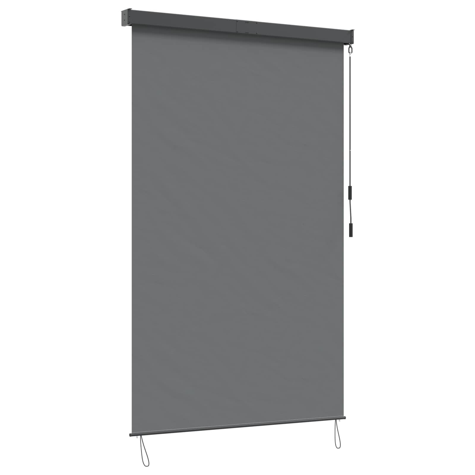vidaXL Rollo Hellgrau 180 x 250 cm Stoff und Aluminium