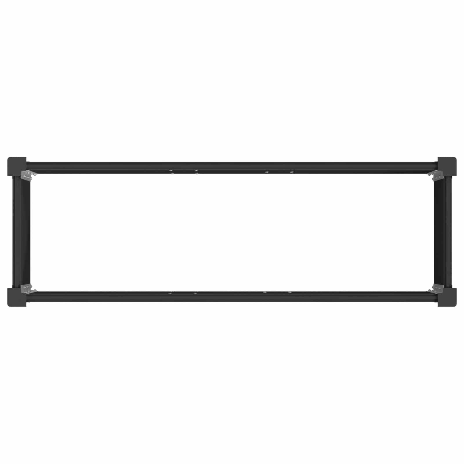 vidaXL Hochbeet Schwarz 100 x 30 x 36 cm alu.