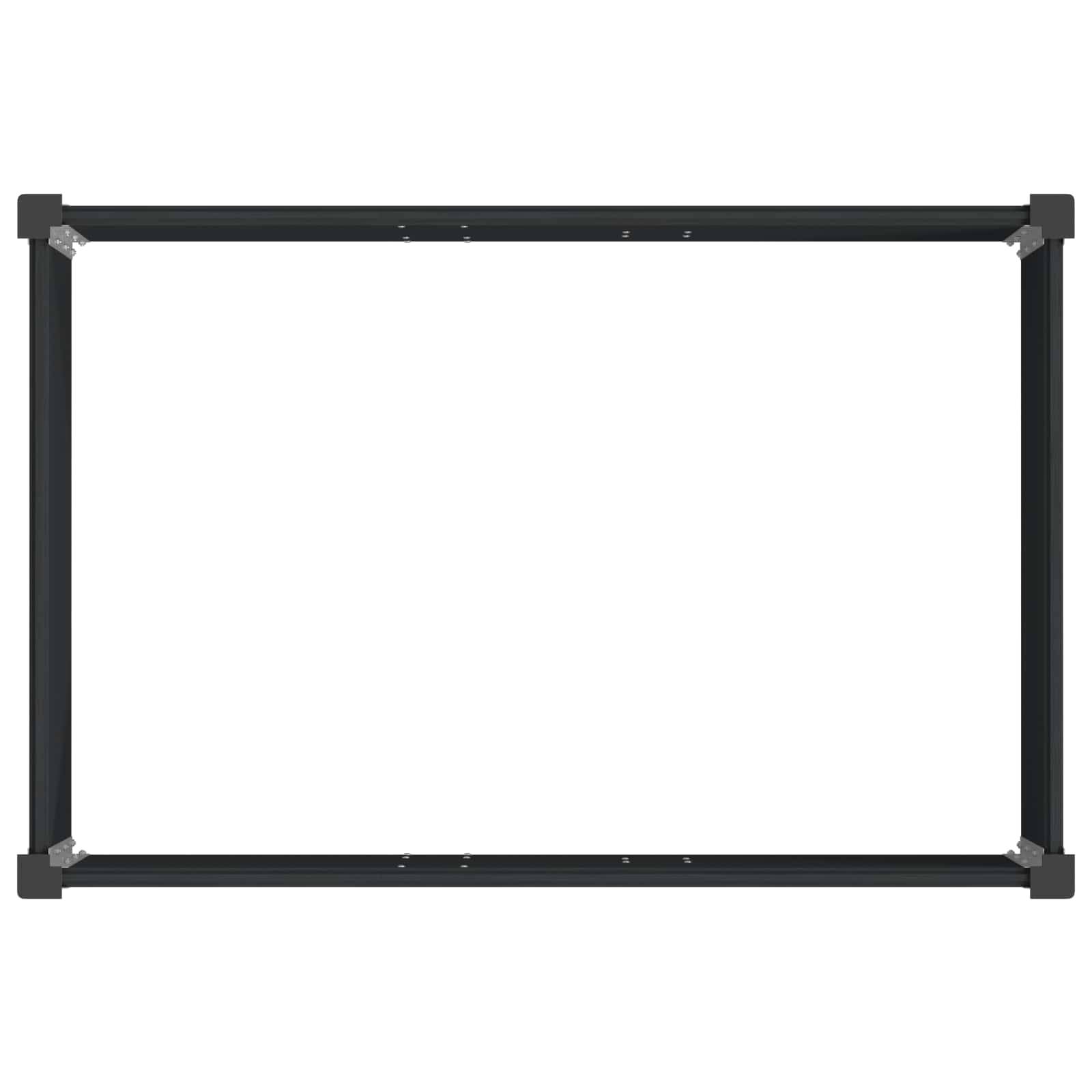 vidaXL Hochbeet Schwarz 50 x 30 x 36 cm alu.
