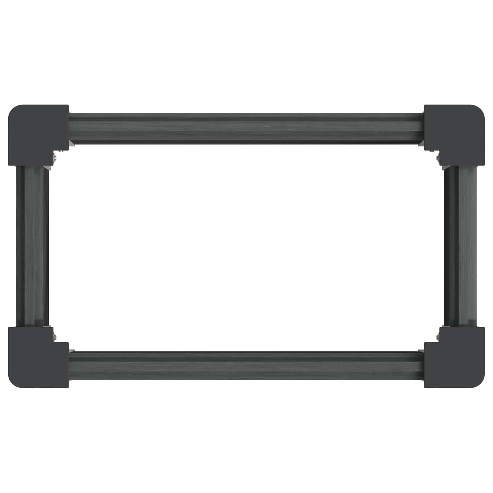 vidaXL Hochbeet Grau 50 x 30 x 36 cm alu.