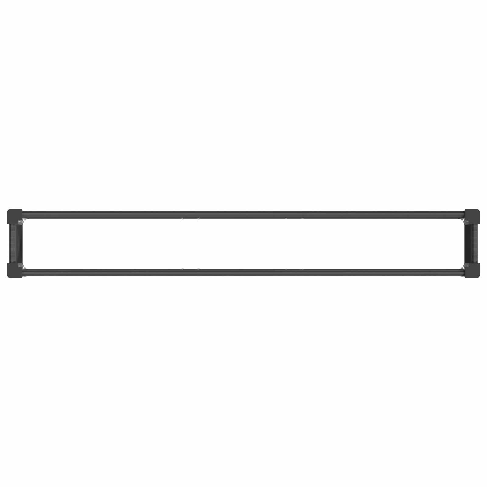 vidaXL Hochbeet Grau 200 x 30 x 36 cm alu.