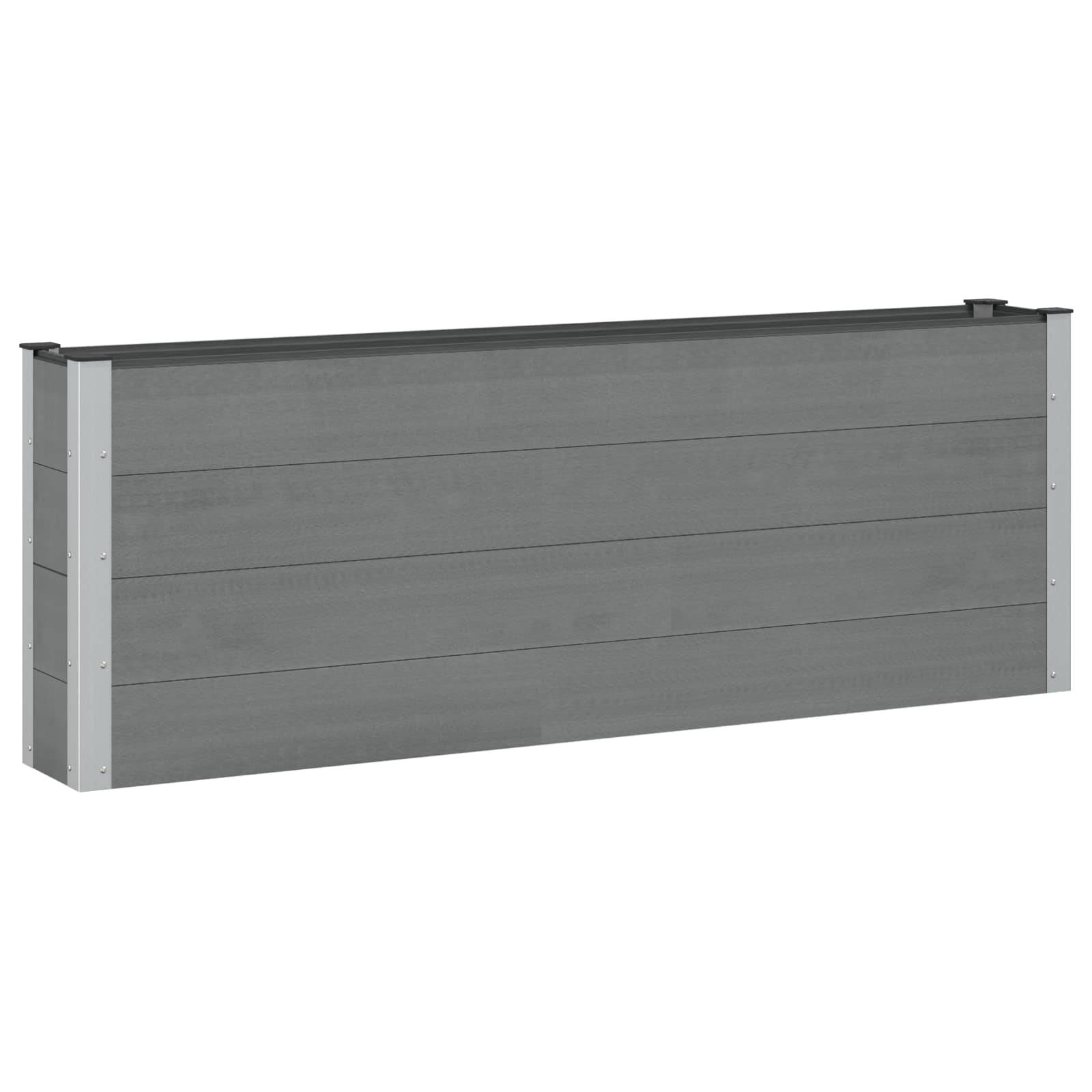 vidaXL Hochbeet WPC und Aluminium