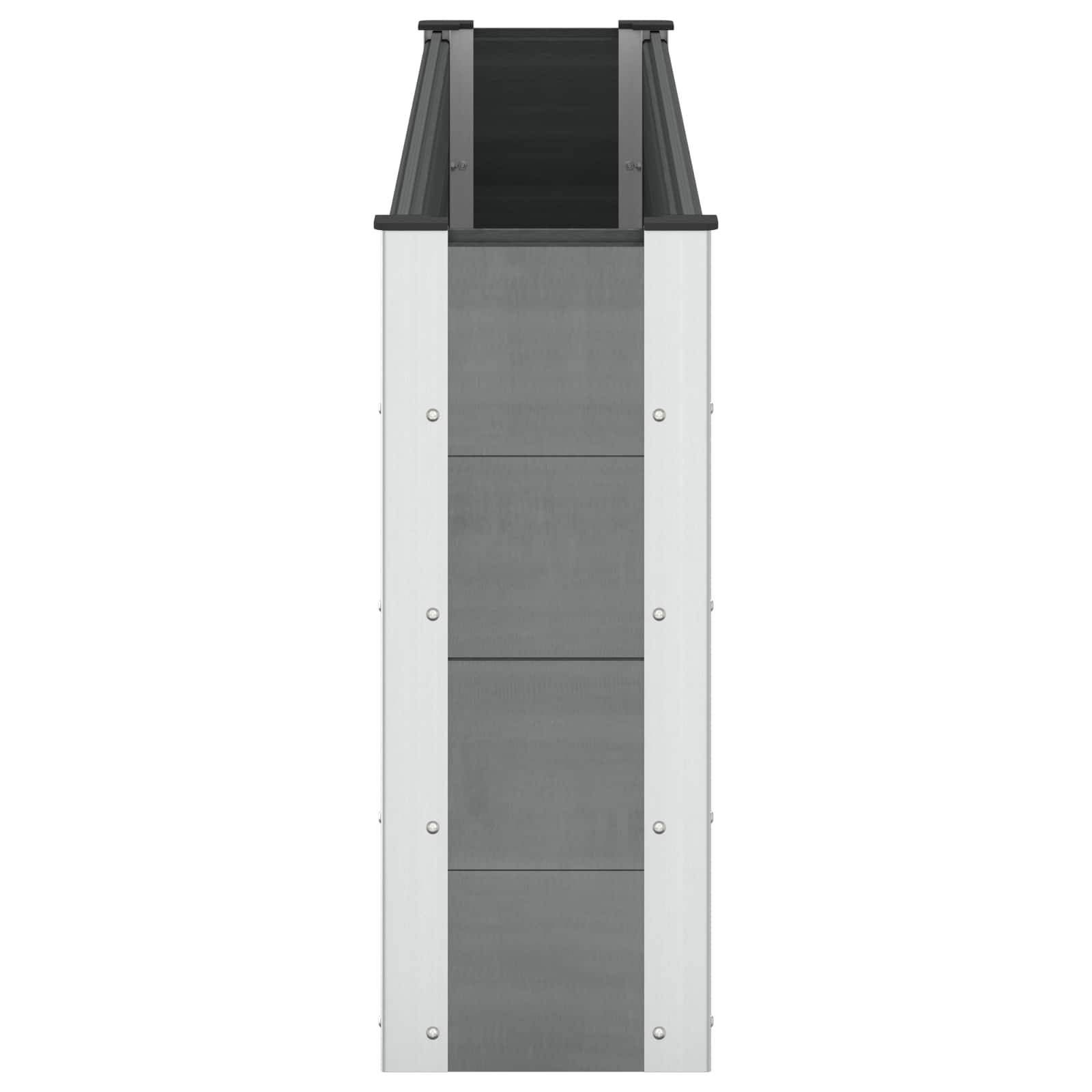 vidaXL Hochbeet WPC und Aluminium