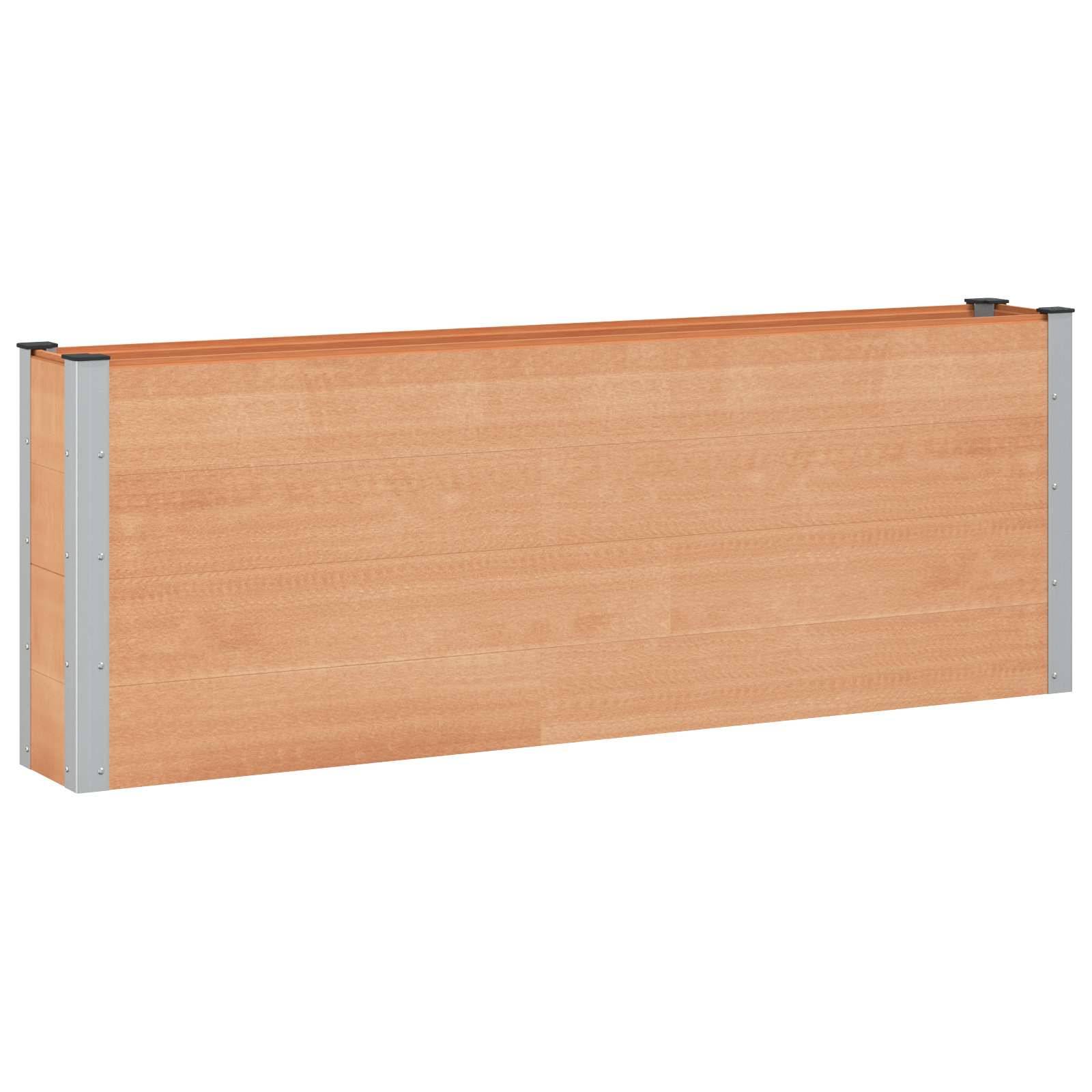 vidaXL Hochbeet WPC und Aluminium